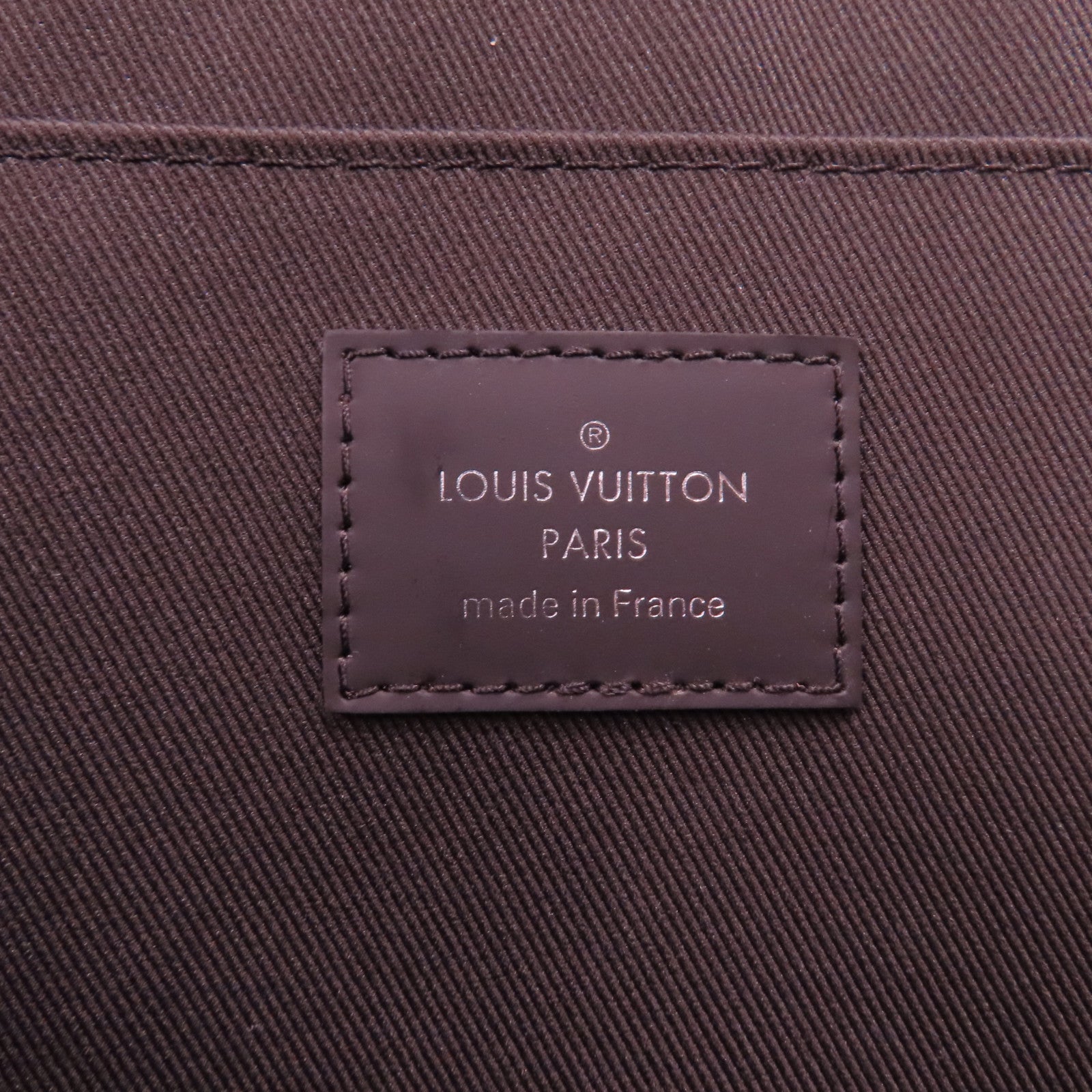LOUIS VUITTON Damier Lion Chapman Pochette銀扣手拿包啡色
