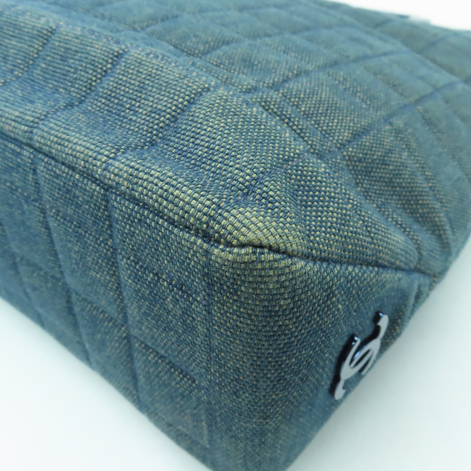 CHANEL 【激減優惠】牛仔布Vintage Handbag手挽袋藍色