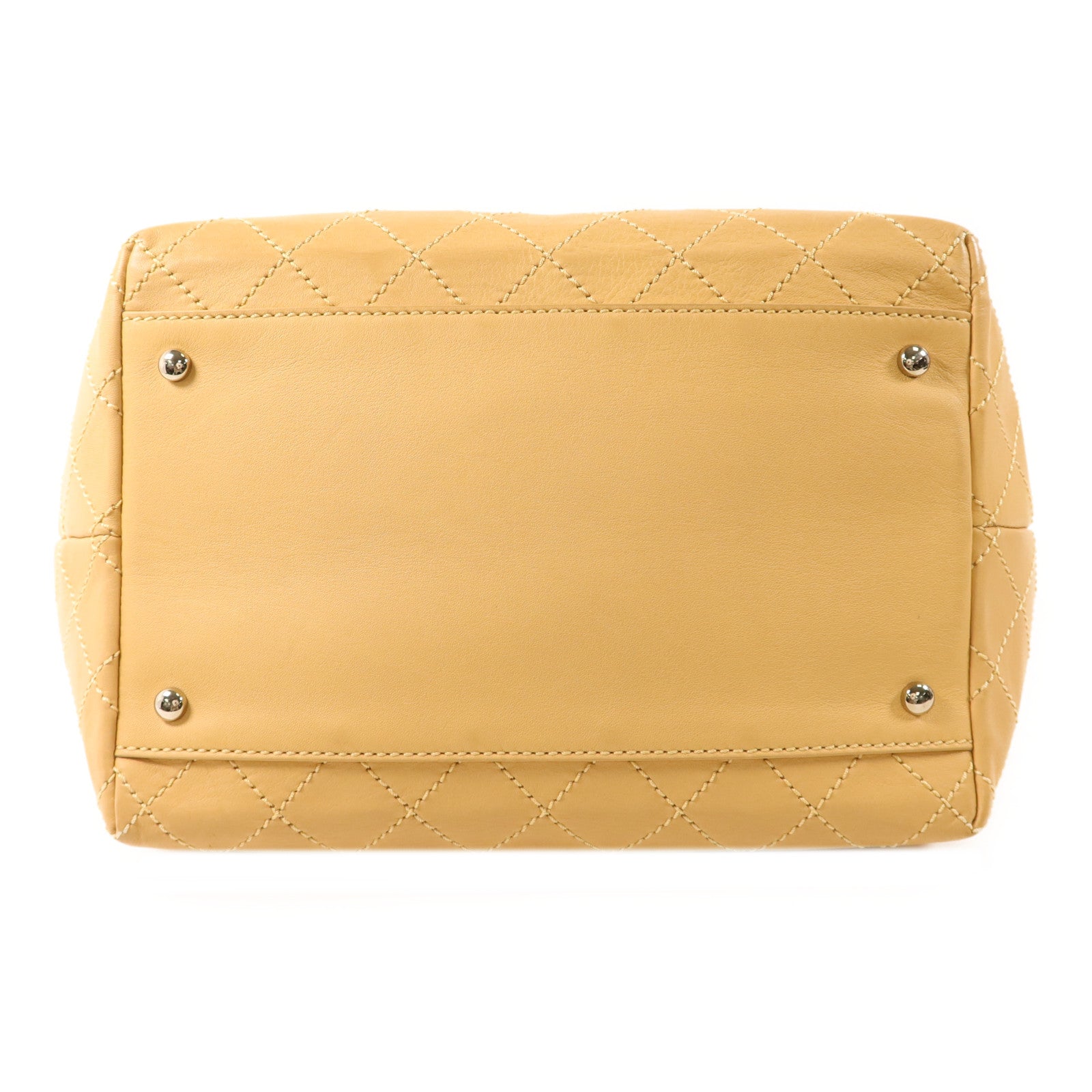 CHANEL 牛皮皮革2 Way Shoulder Bag銀扣手挽肩背兩用袋