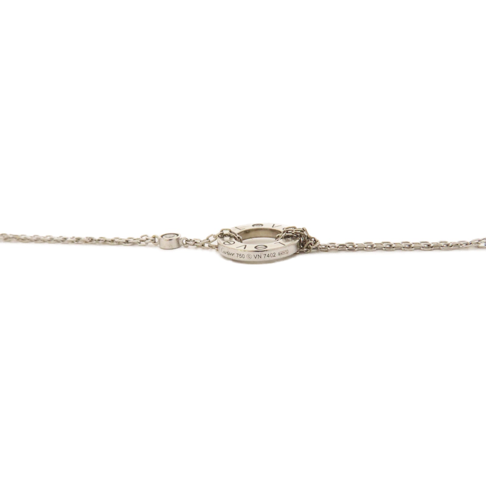 CARTIER 【激減優惠】18K白金Love Bracelet手鏈銀色