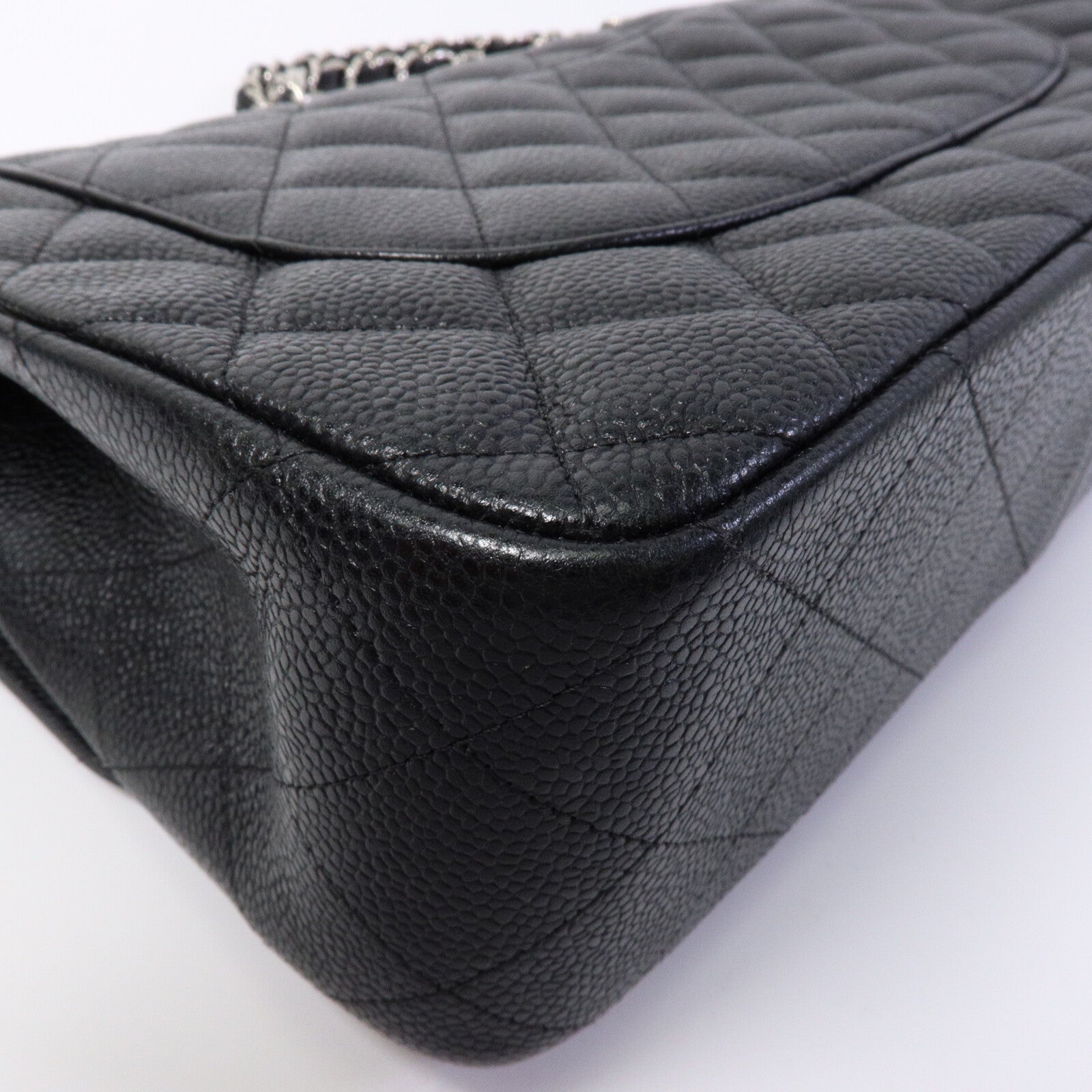 CHANEL 牛皮皮革Large Classic鏈帶肩背袋