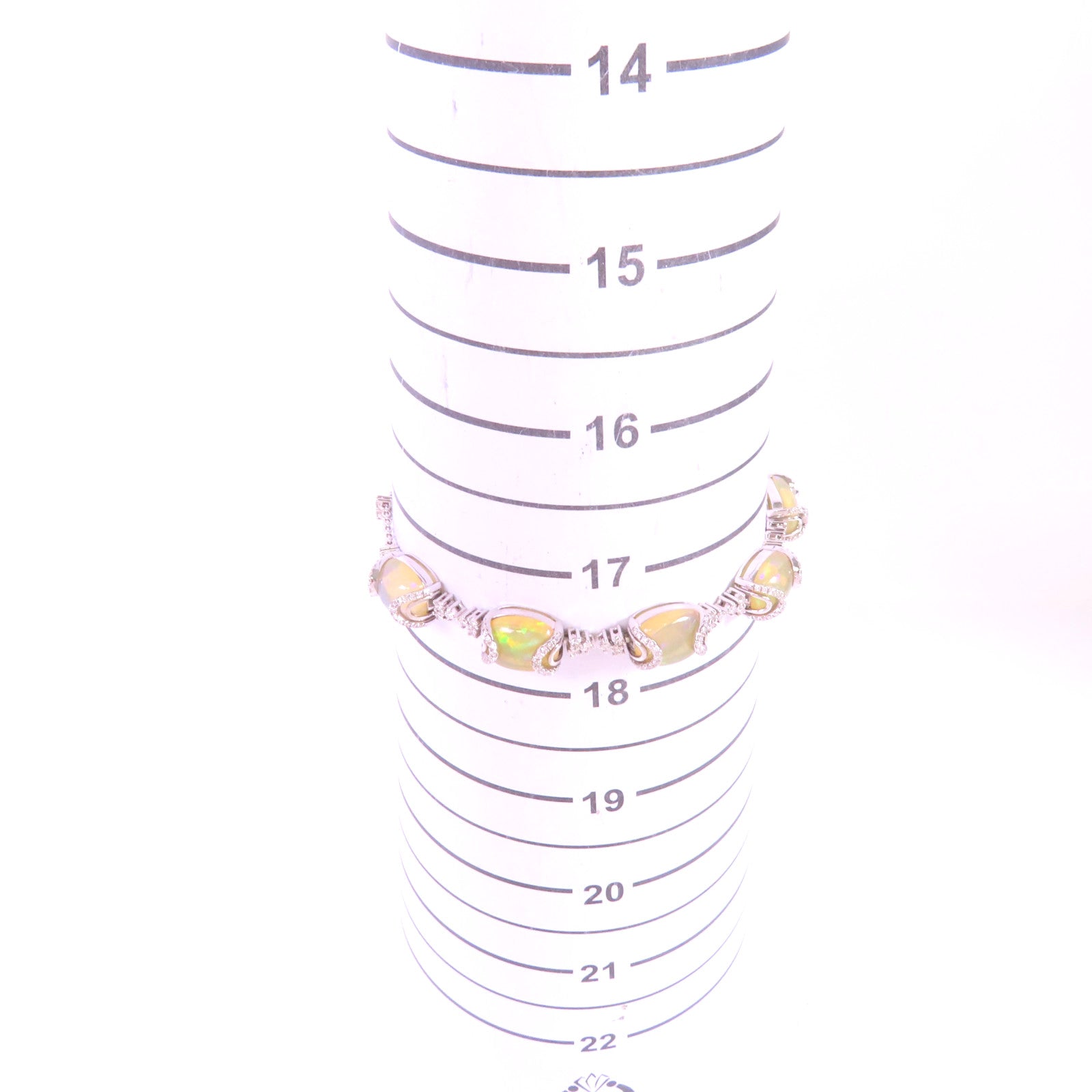 JEWELRY 18K白金Opal Diamond Bracelet蛋白石/鑽石手鏈