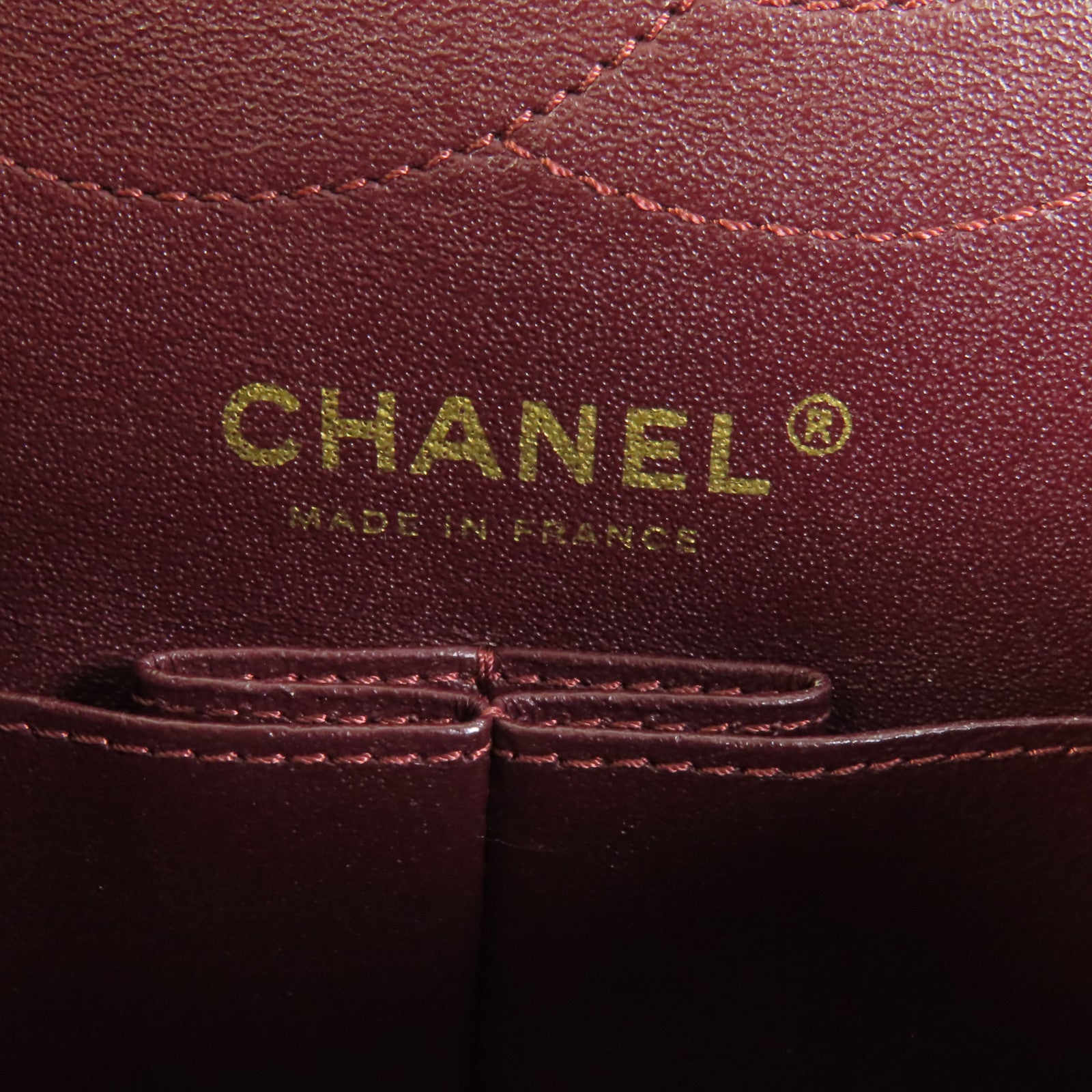 CHANEL 牛皮皮革2.55 Medium金扣鏈帶肩背袋