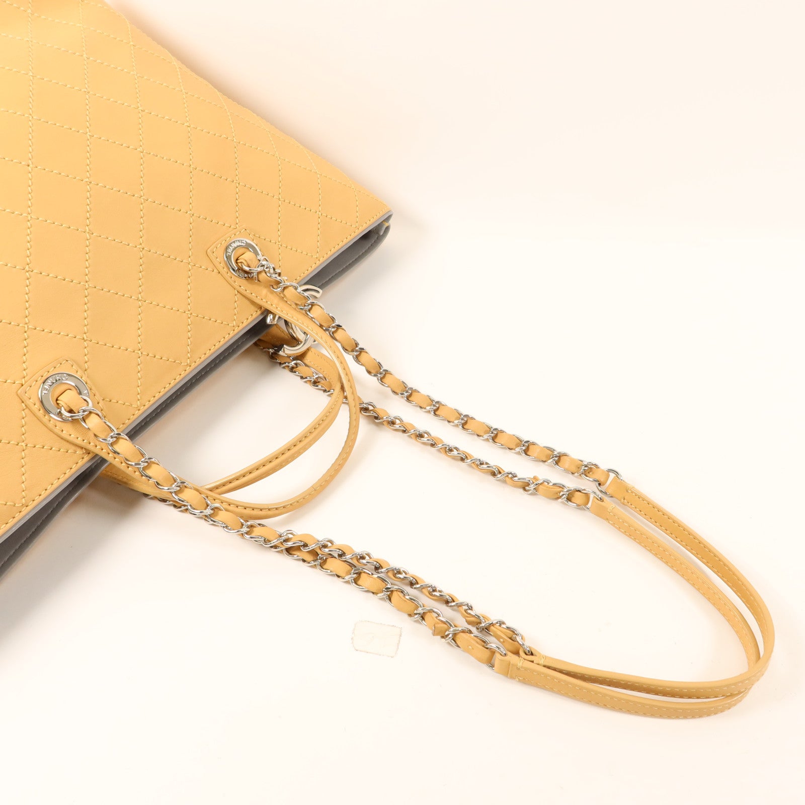 CHANEL 牛皮皮革2 Way Shoulder Bag銀扣手挽肩背兩用袋