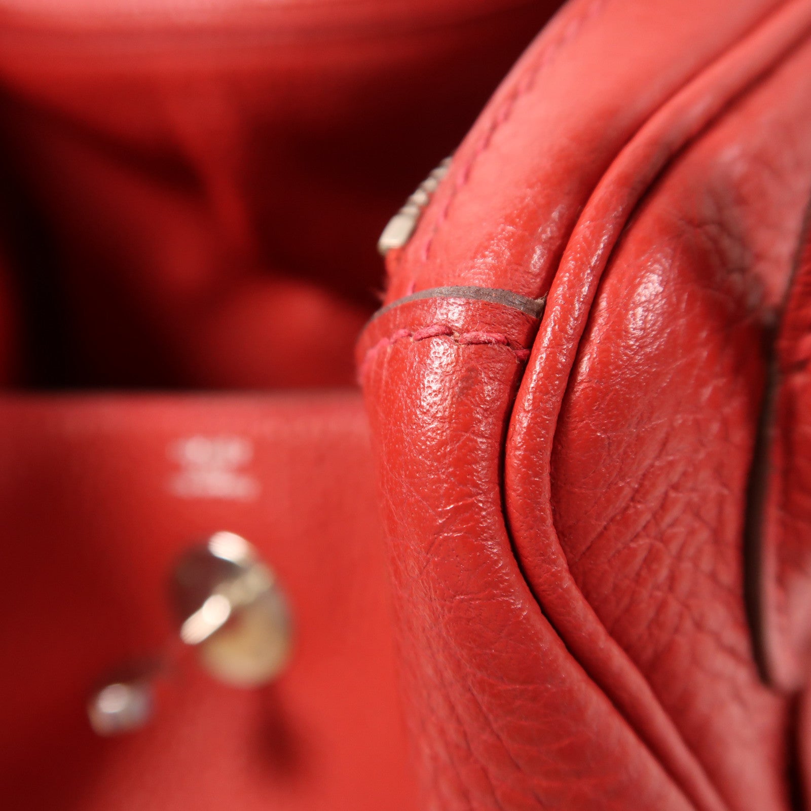 HERMES Clemence皮革Lindy 26銀扣手挽肩背兩用袋