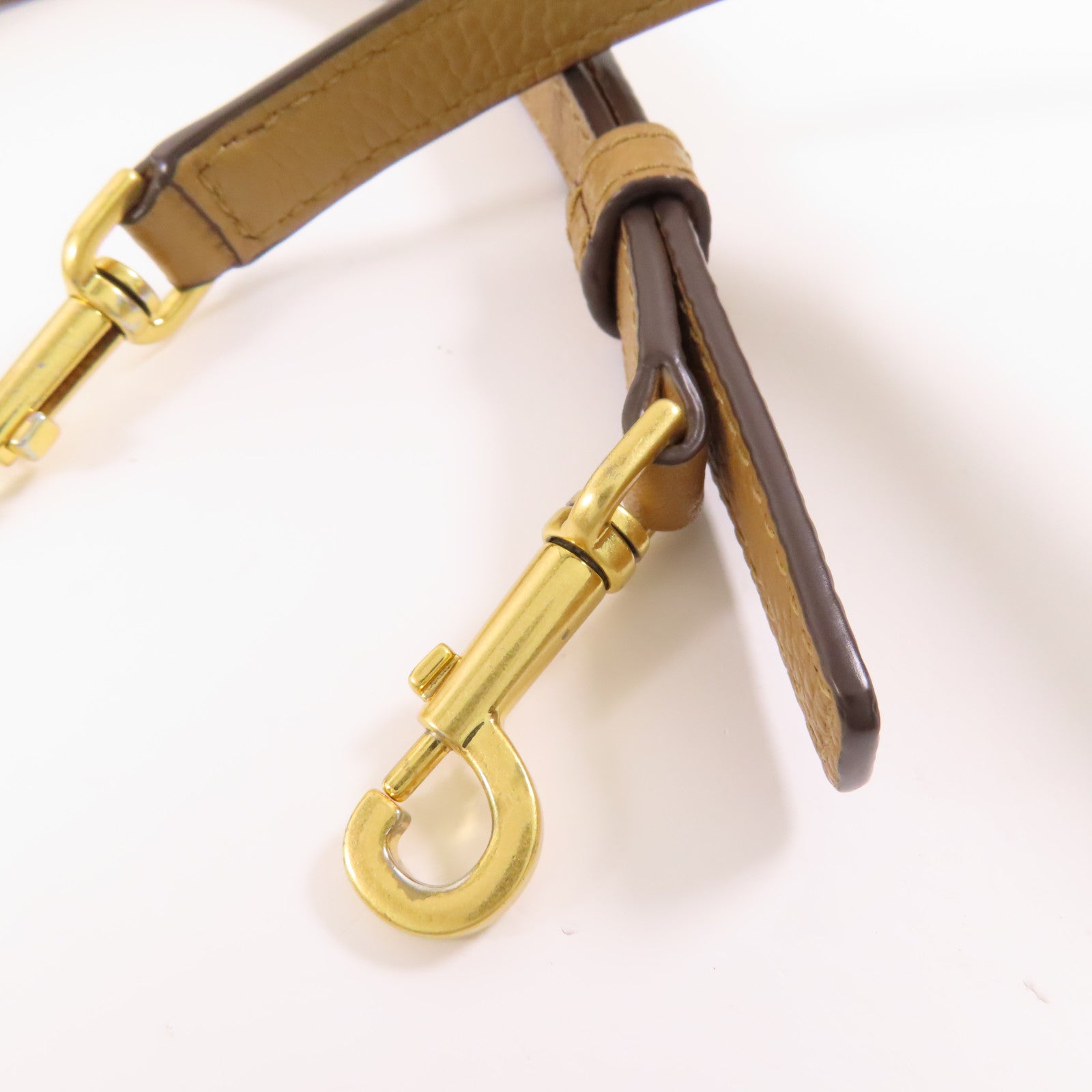 牛皮皮革2 Way Shoulder金扣手挽肩背兩用袋