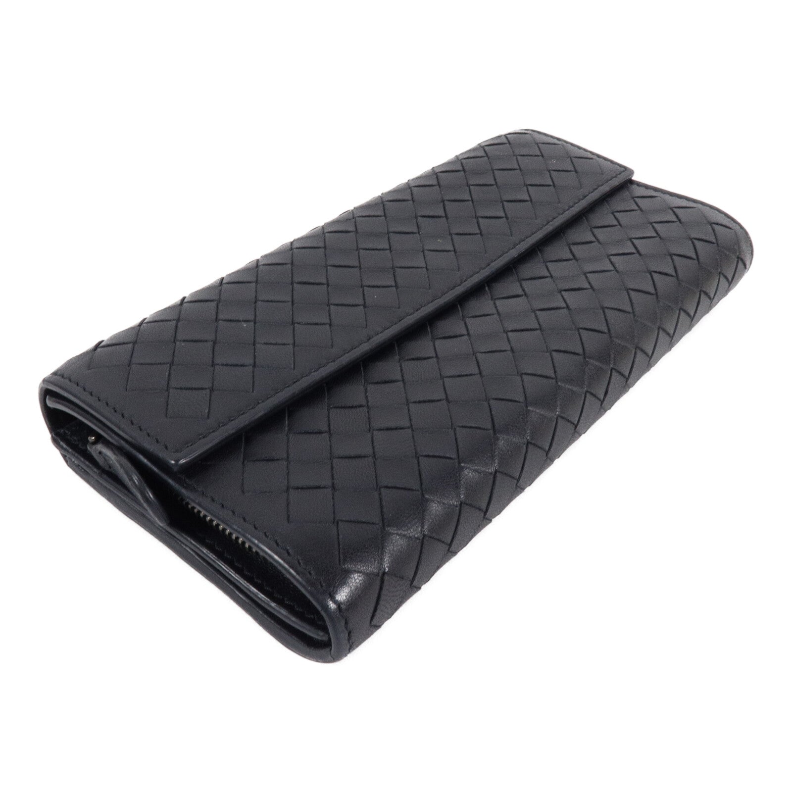 BOTTEGA VENETA 織紋皮革Long Wallet長錢包