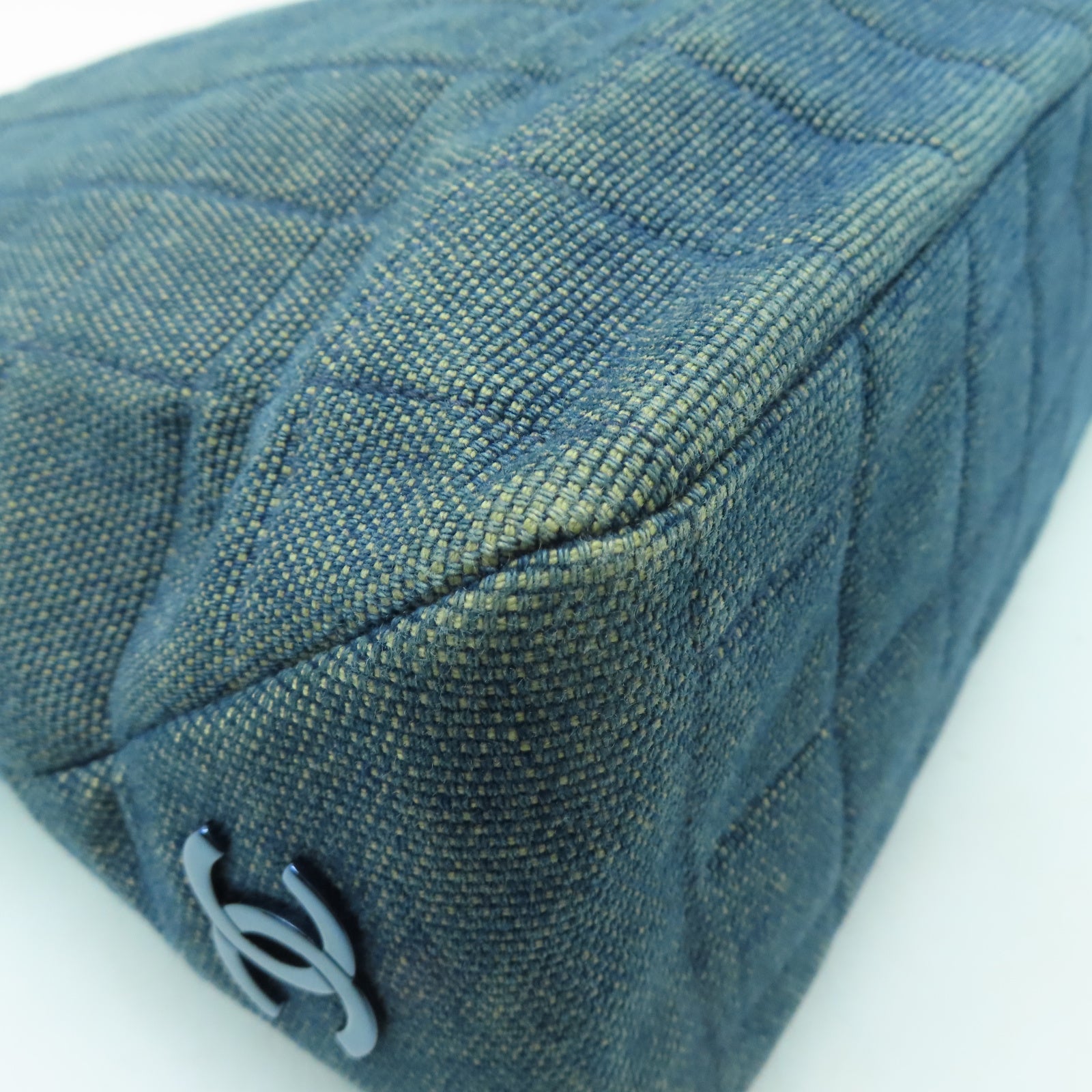 CHANEL 【激減優惠】牛仔布Vintage Handbag手挽袋藍色