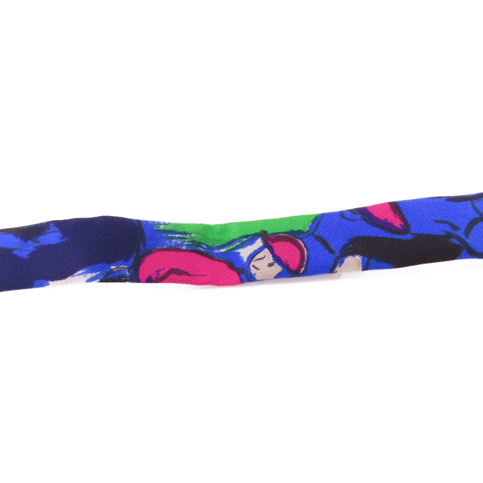 HERMES Bow Tie Silk Blue