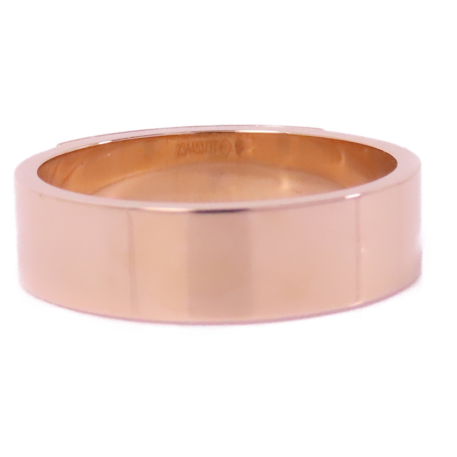 HERMES 18K玫瑰金Kelly Small Model Diamond Ring鑽石戒指US#5.75