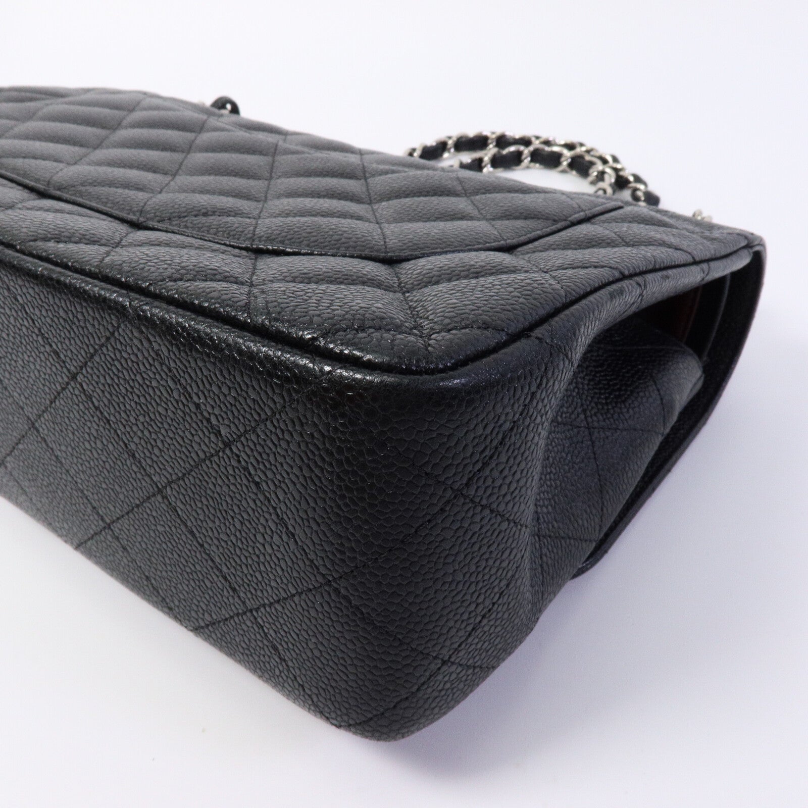 CHANEL 牛皮皮革Large Classic鏈帶肩背袋