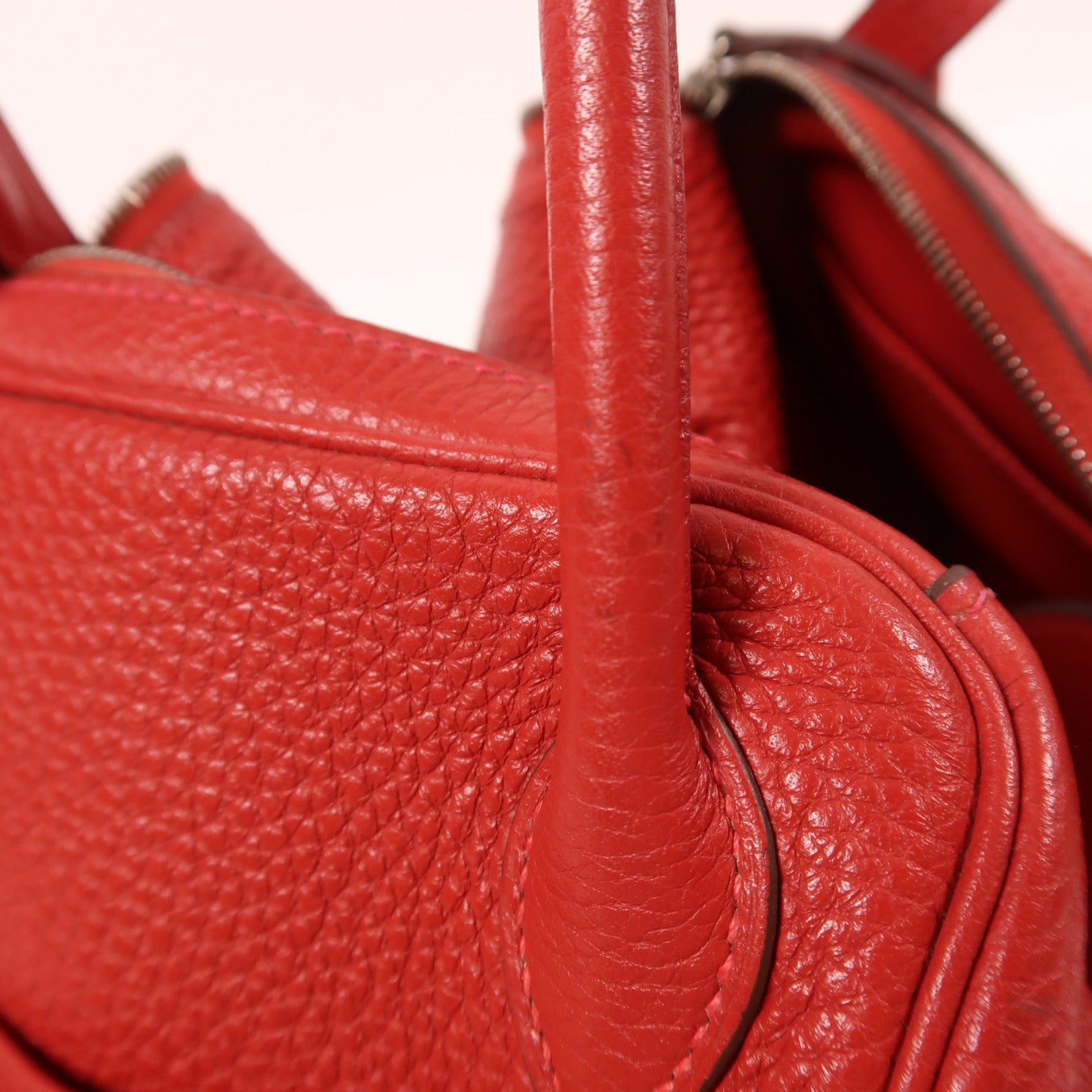 HERMES Clemence皮革Lindy 26銀扣手挽肩背兩用袋