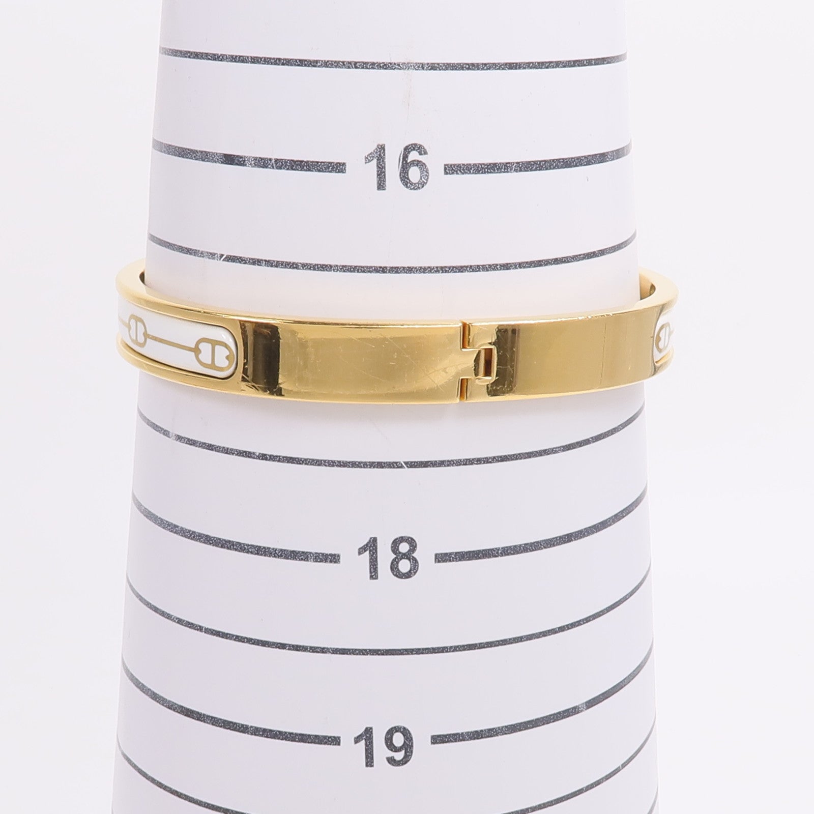 HERMES 金屬/琺瑯Mini Clic Chaine d'Ancre手鐲