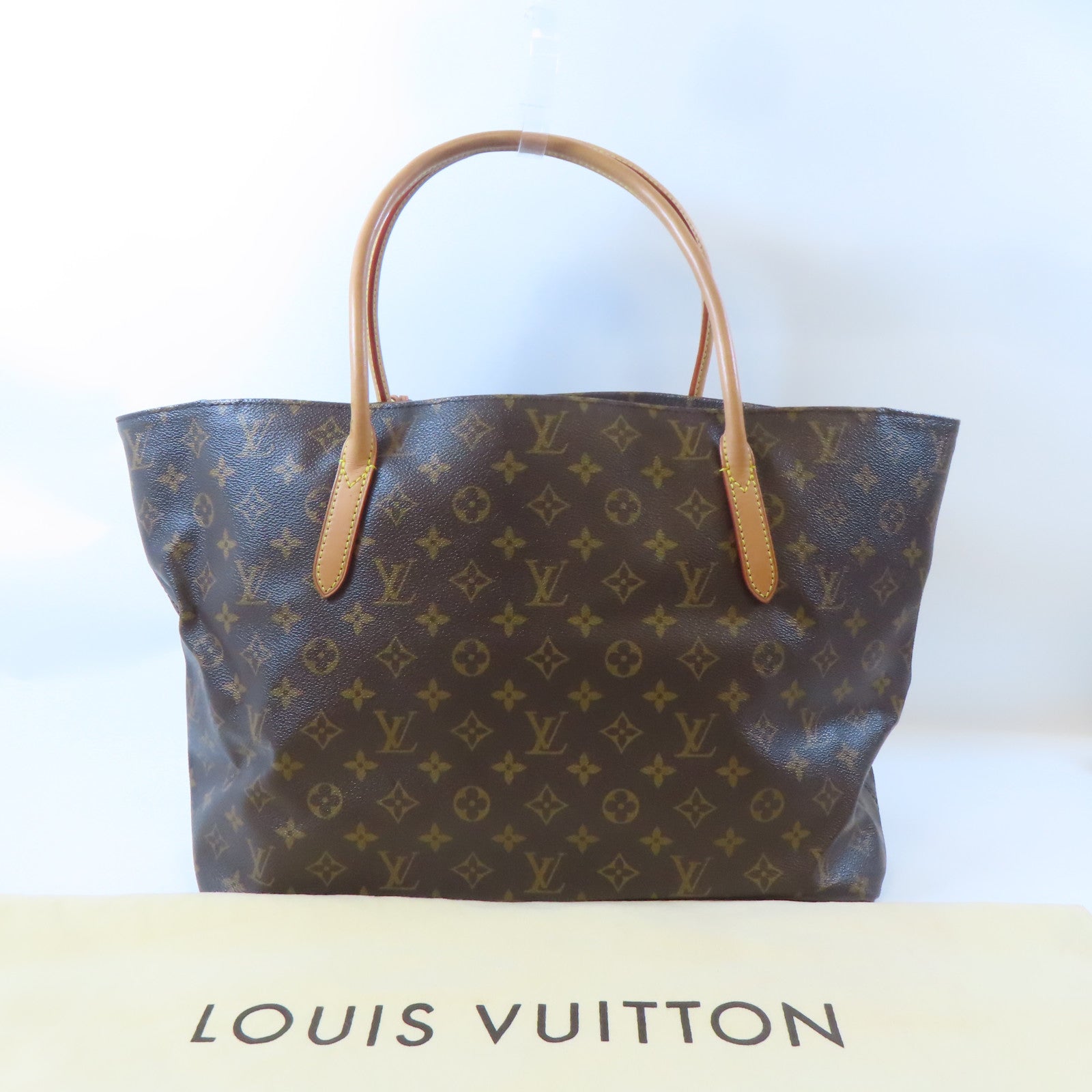 LOUIS VUITTON Monogram Raspail MM金扣肩背袋/手挽袋啡色