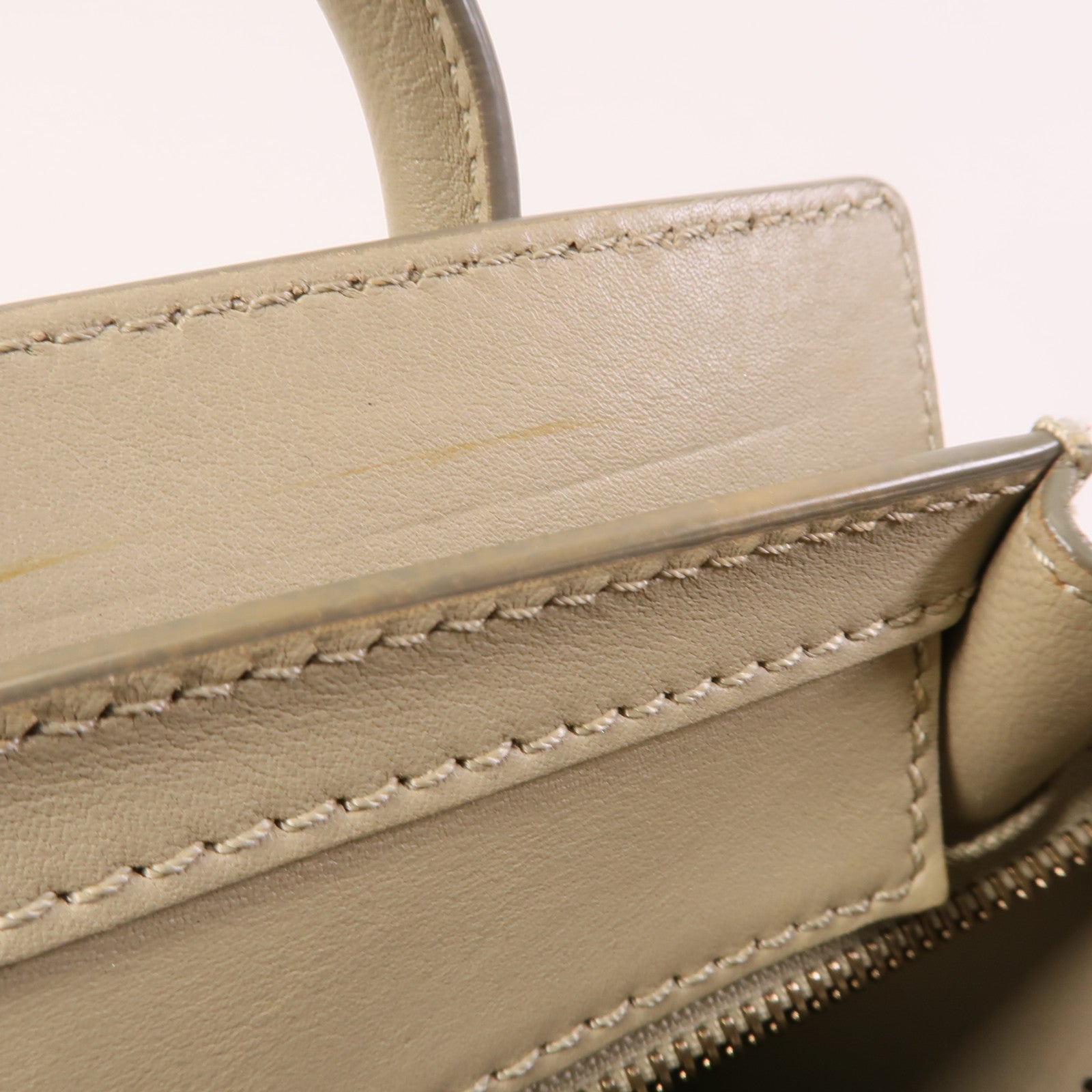 CELINE 牛皮皮革Nano Luggage金扣手挽肩背兩用袋