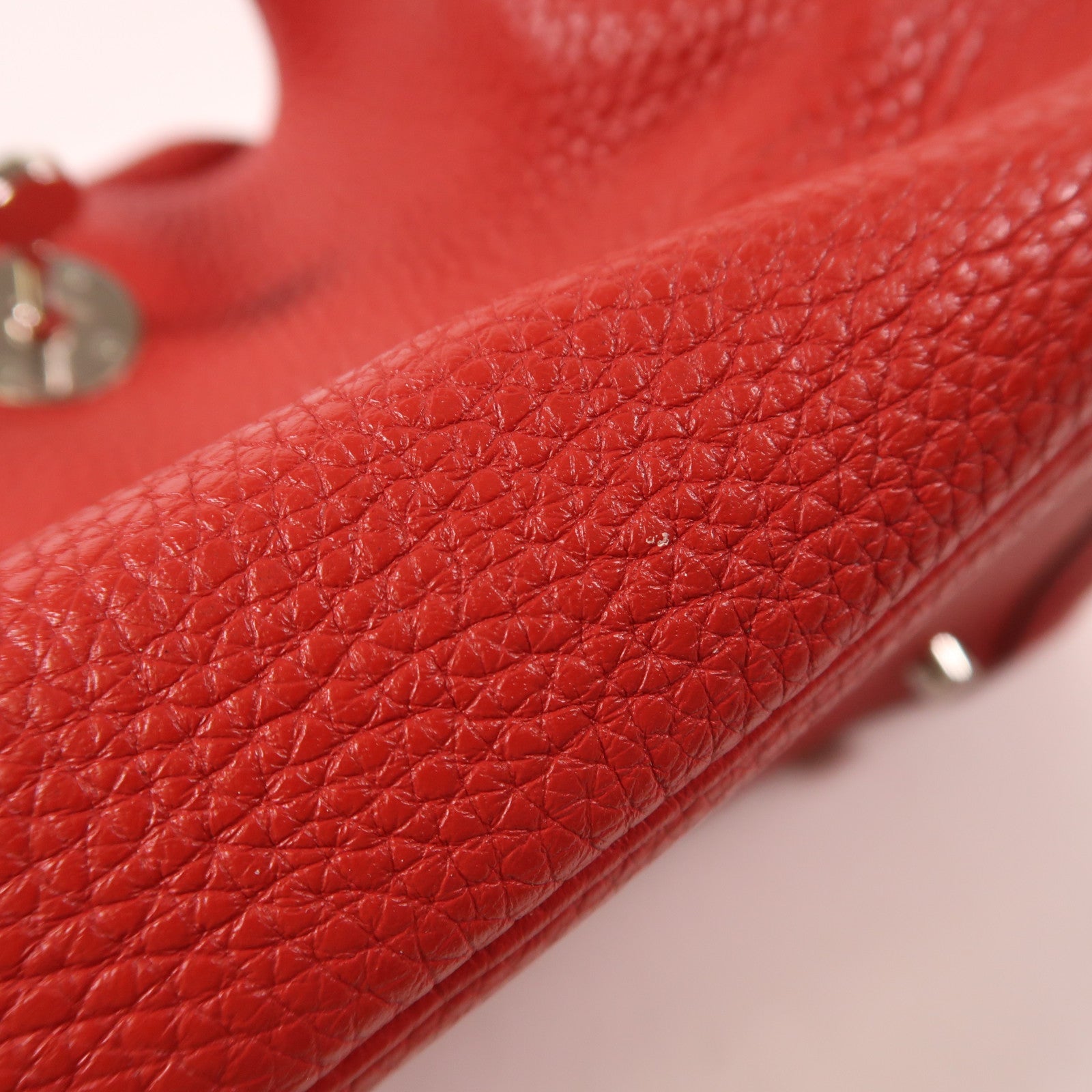 HERMES Clemence皮革Lindy 26銀扣手挽肩背兩用袋