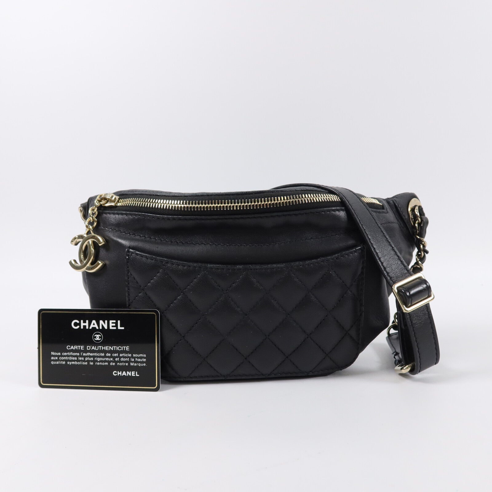 CHANEL 羊皮皮革Waist Bag腰包