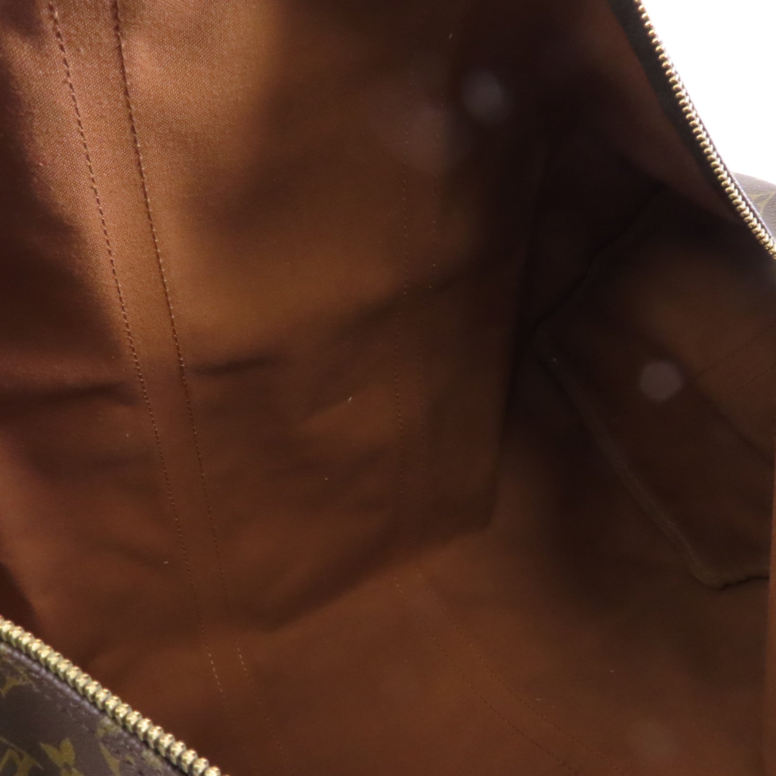 LOUIS VUITTON Monogram Keepall Bandouliere 50金扣波士顿包手挽肩背兩用袋棕色