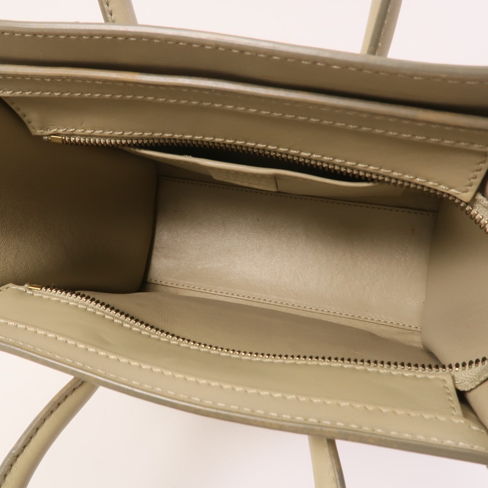 CELINE 牛皮皮革Nano Luggage金扣手挽肩背兩用袋