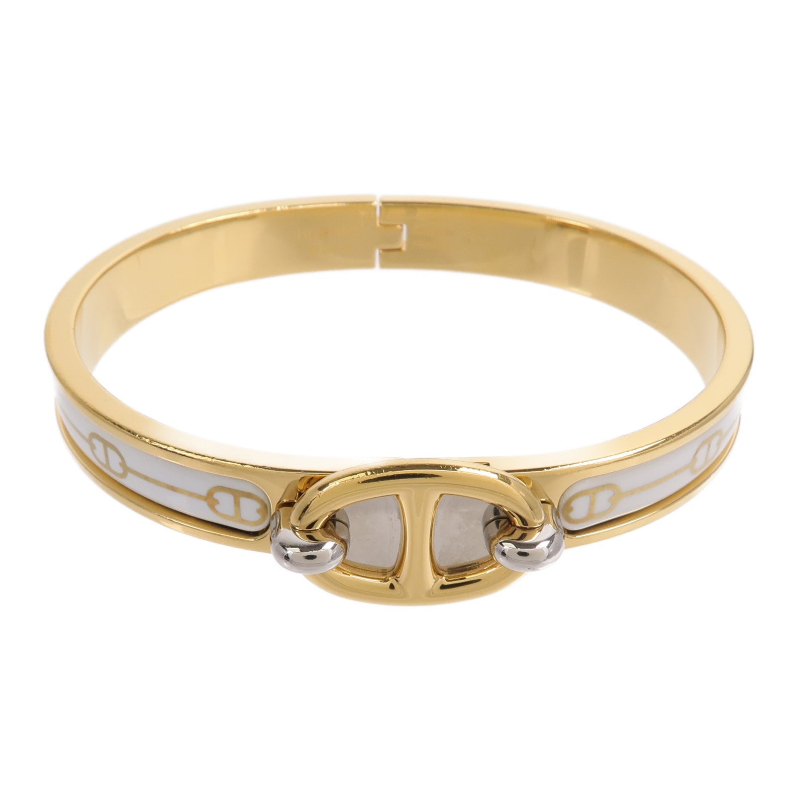 HERMES 金屬/琺瑯Mini Clic Chaine d'Ancre手鐲