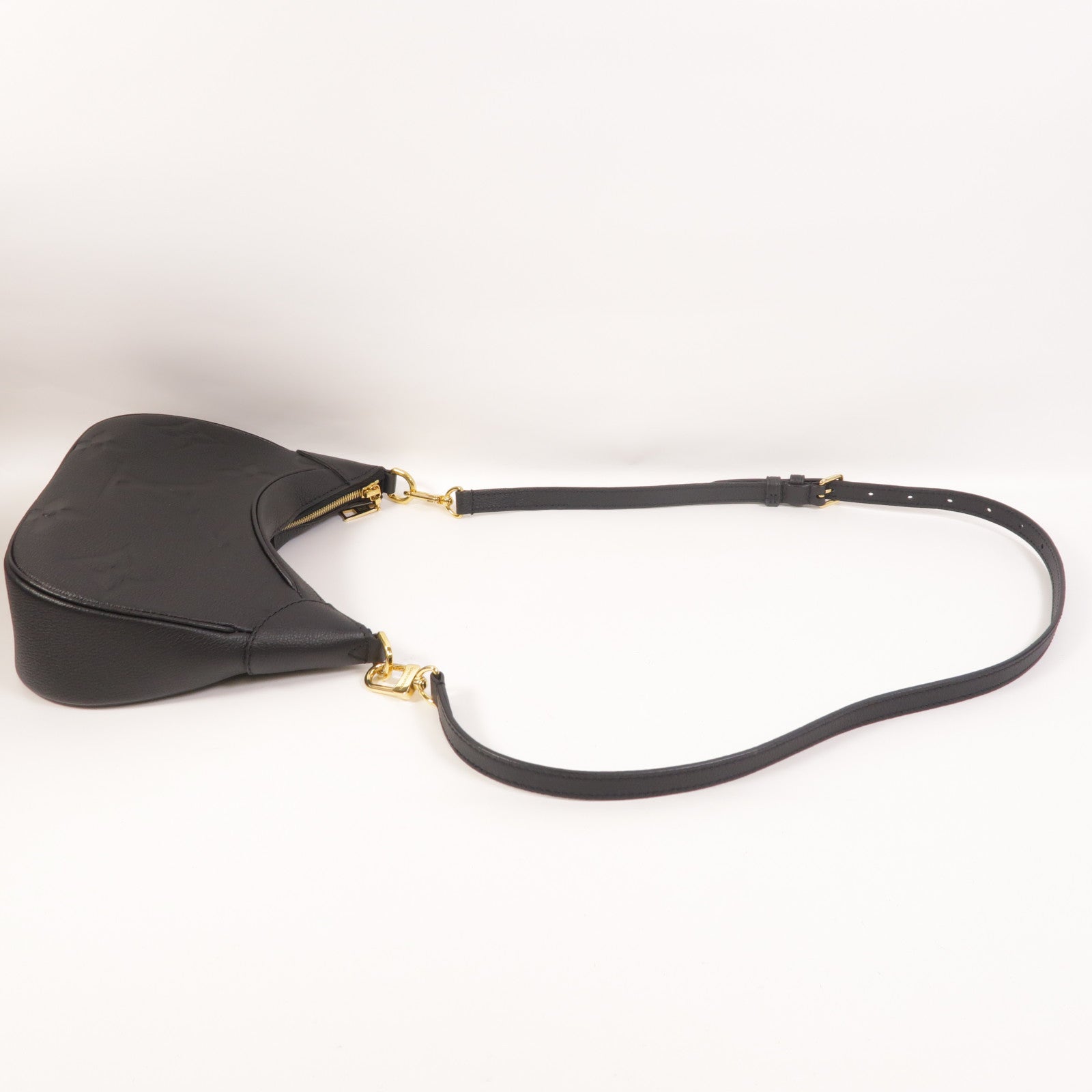 LOUIS VUITTON Monogram Empreinte Bagatelle金扣手挽肩背兩用袋