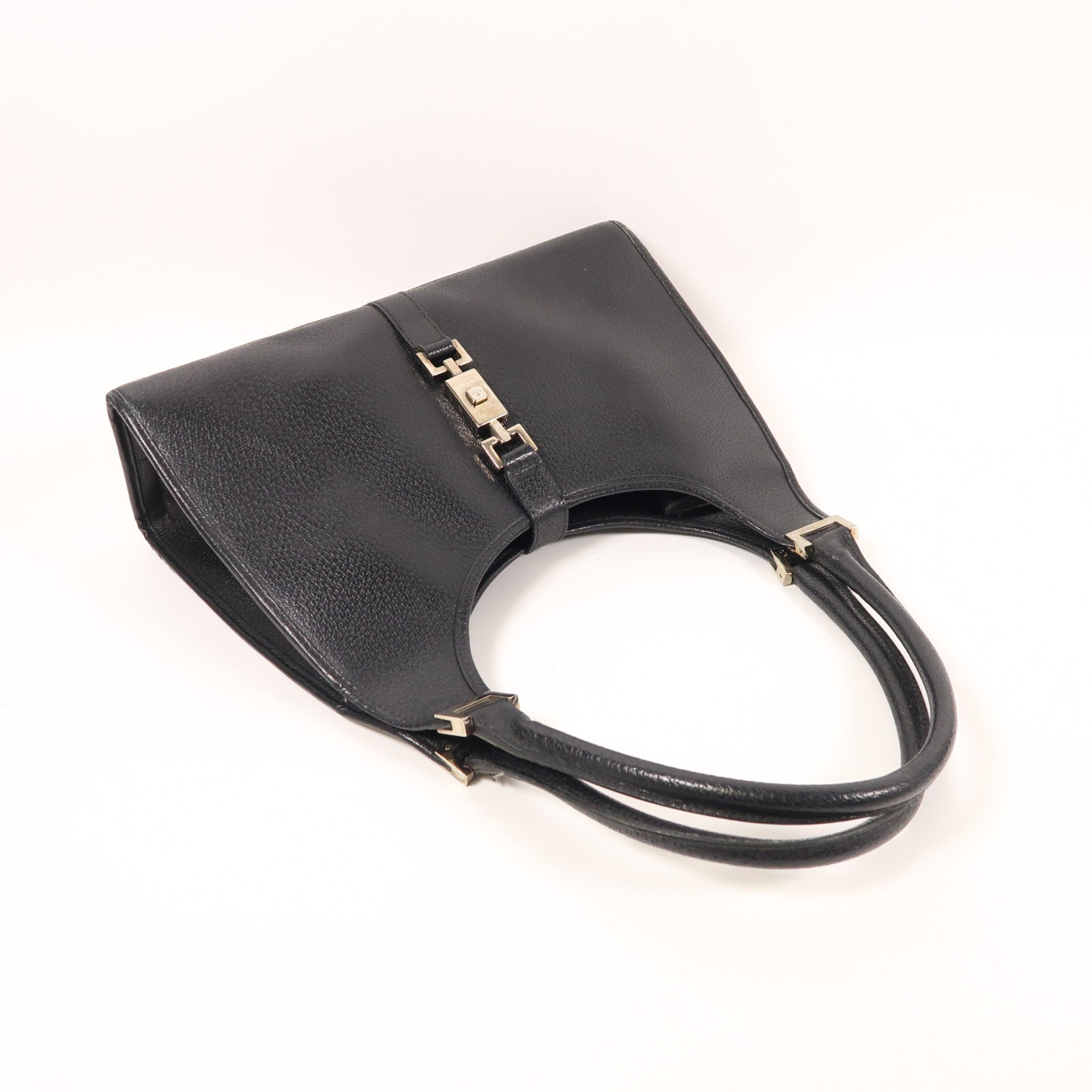 GUCCI 牛皮皮革Shoulder Bag銀扣肩背袋