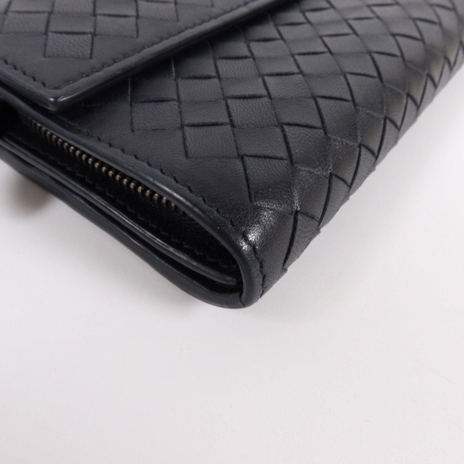 BOTTEGA VENETA 織紋皮革Long Wallet長錢包