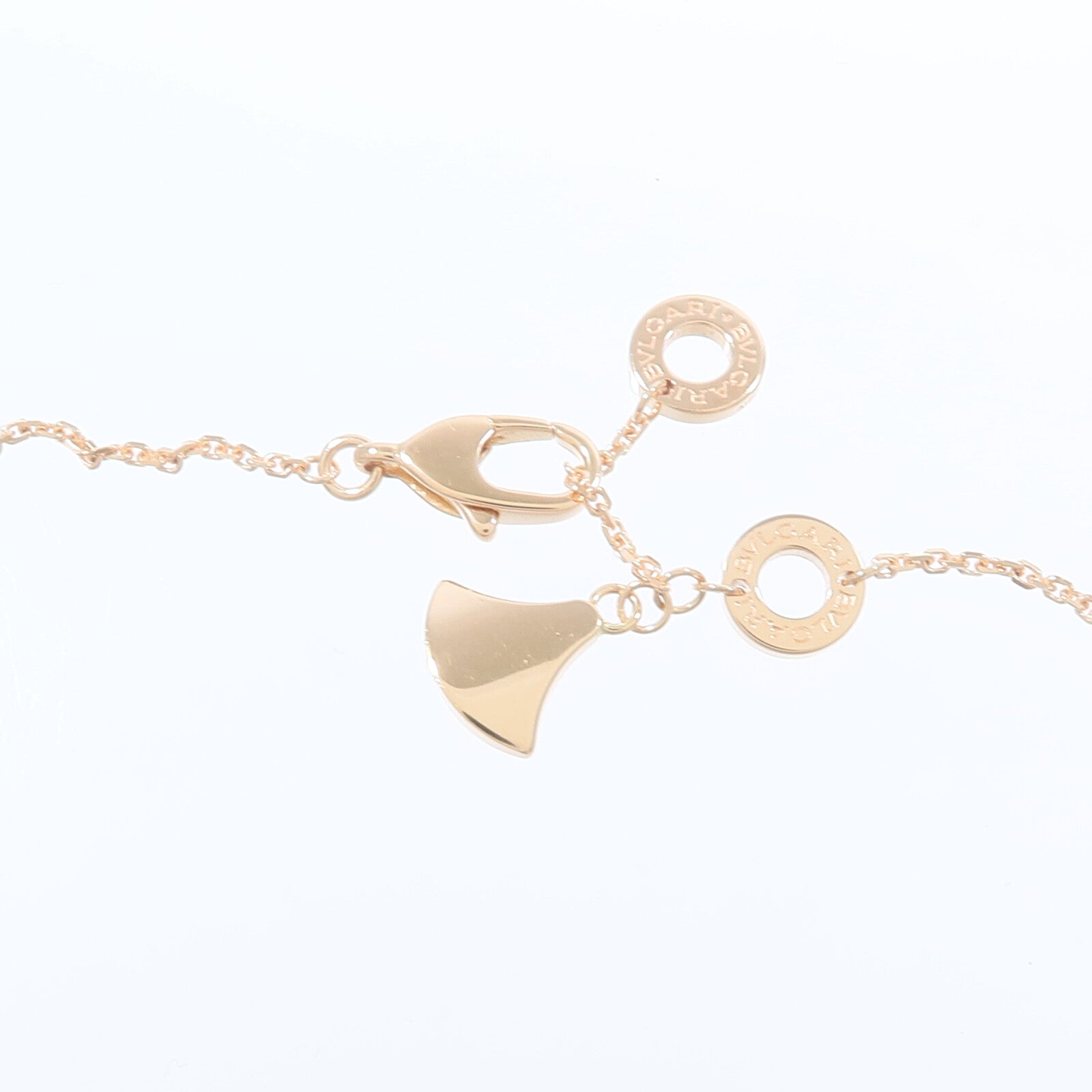 BVLGARI 18K玫瑰金Divas Dream Necklace珍珠母貝/鑽石項鍊