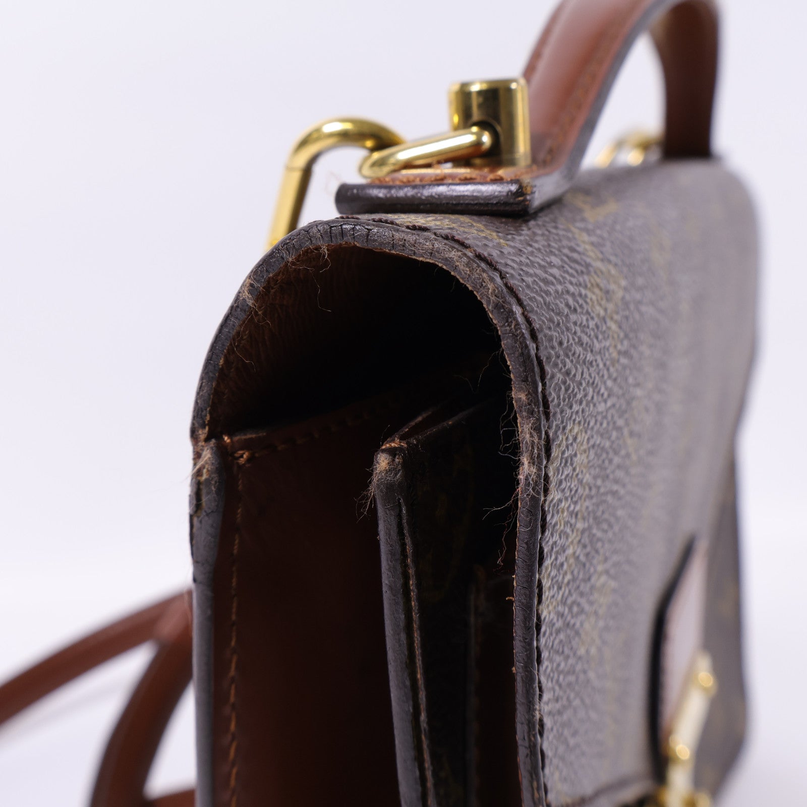 LOUIS VUITTON Monogram Monceau 28金扣手挽肩背兩用袋