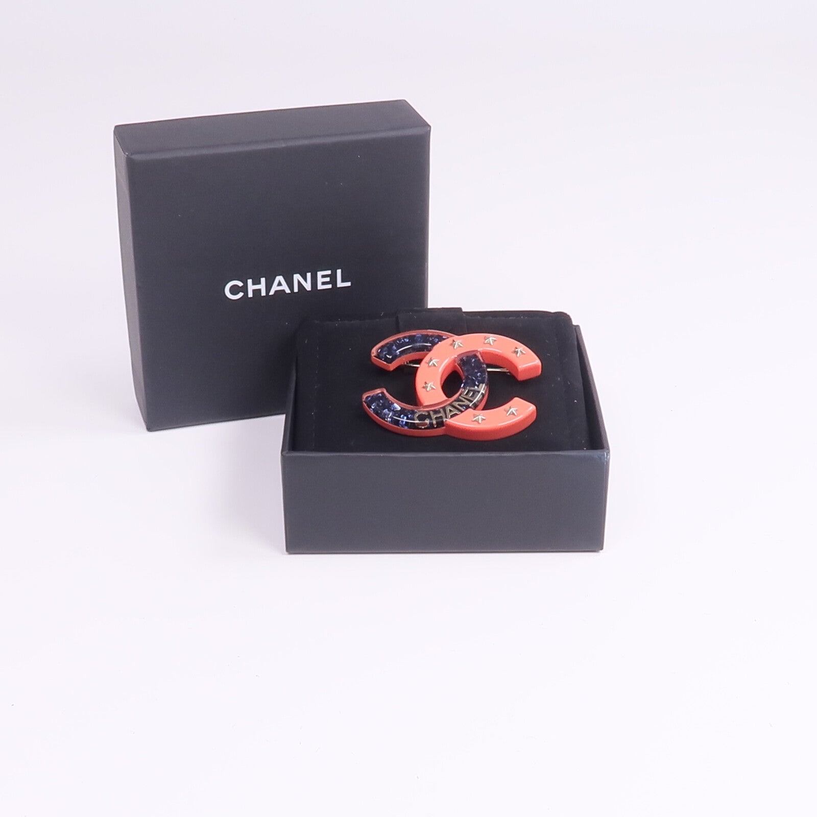 CHANEL PVC Brooch金扣胸針