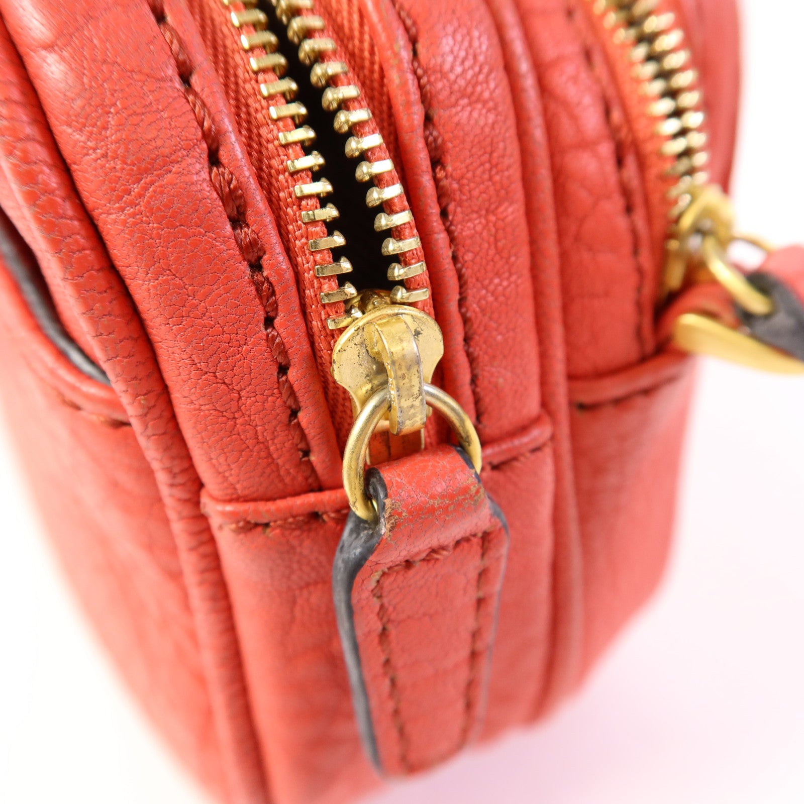 MCM 塗層帆布Shoulder Bag金扣肩背袋