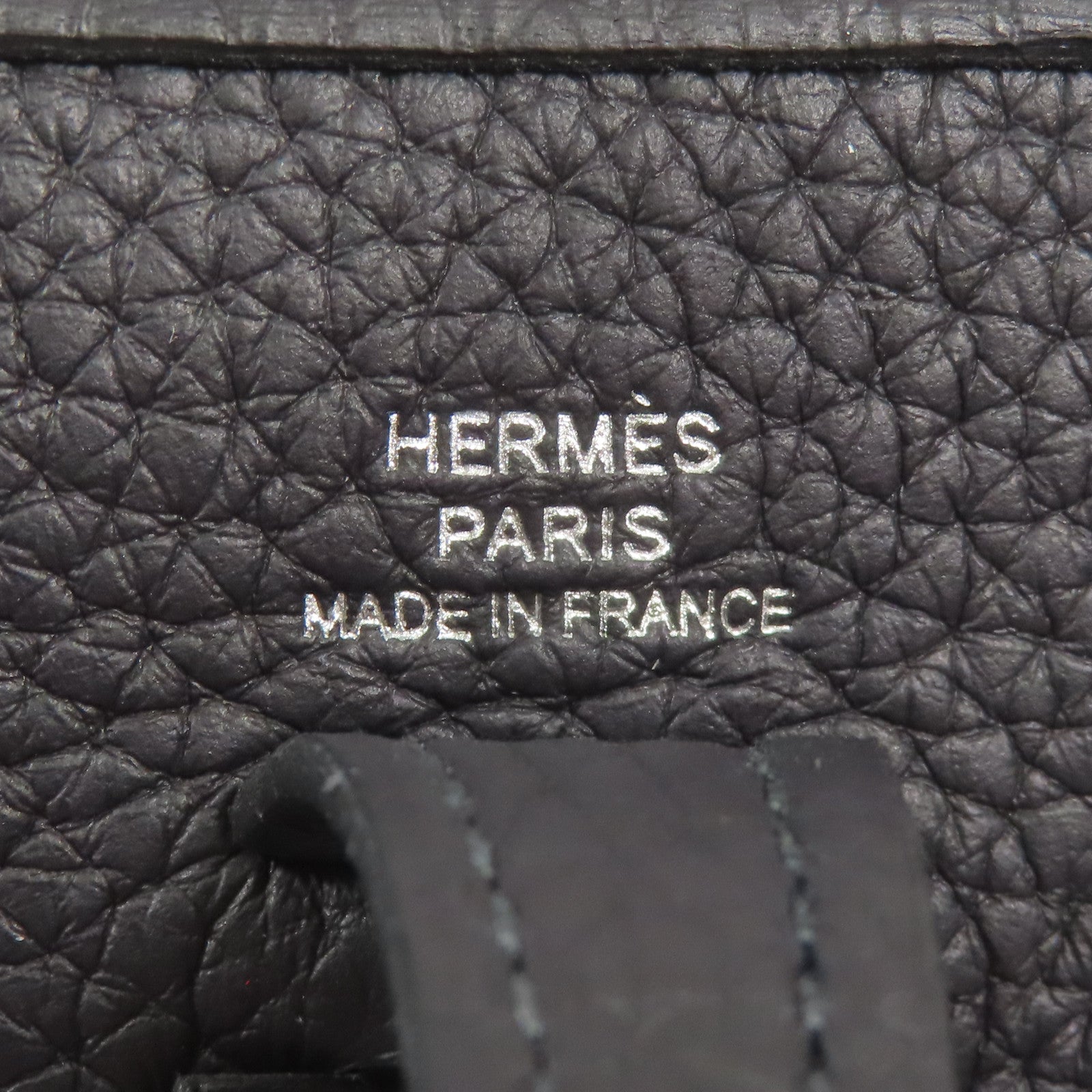 HERMES Clemence皮革Evelyne TPM銀扣肩背袋
