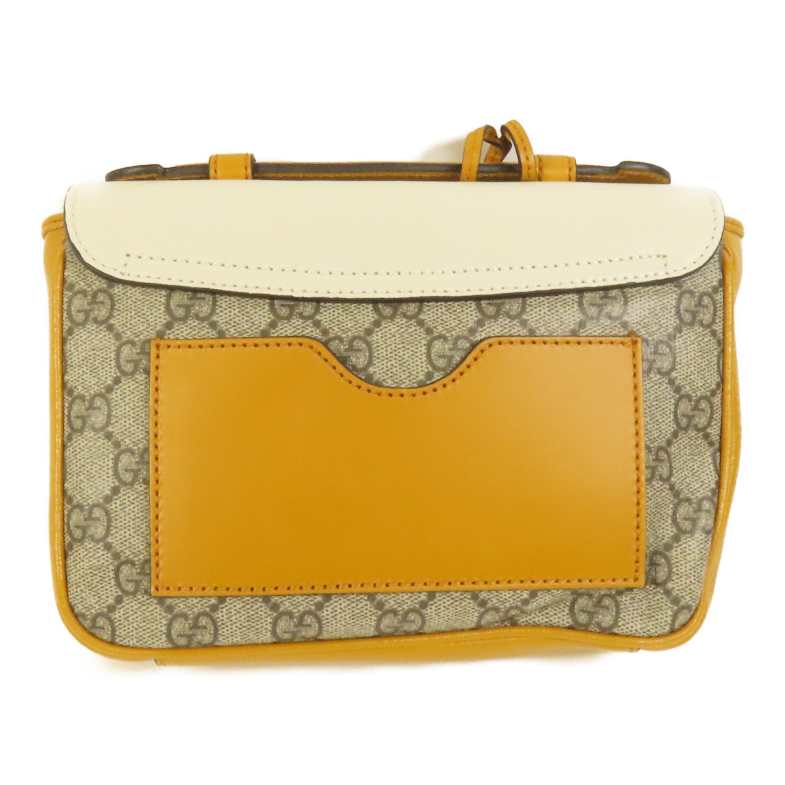 GUCCI 塗層帆布/牛皮皮革Padlock Mini Top Handle Bag金扣手挽肩背兩用袋