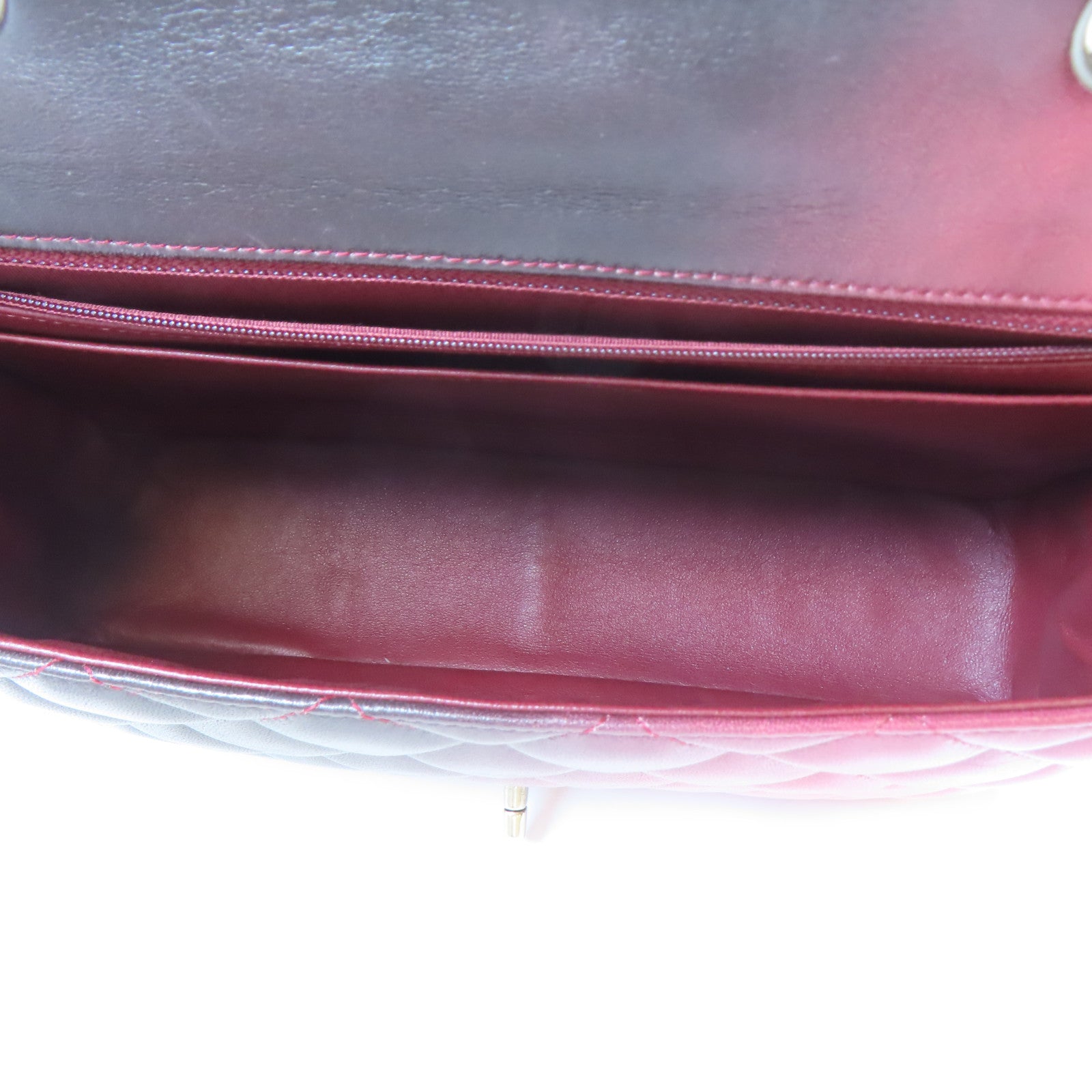 CHANEL 【激減優惠】菱格羊皮皮革Chain Shoulder Bag金扣鏈帶肩背袋紅色/粉紅色/黑色