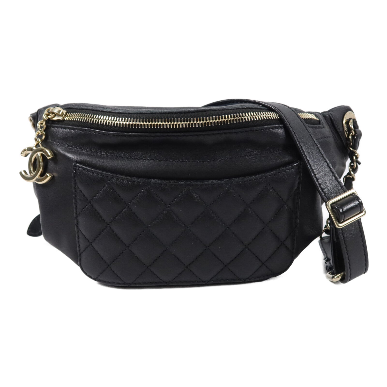 CHANEL 羊皮皮革Waist Bag腰包