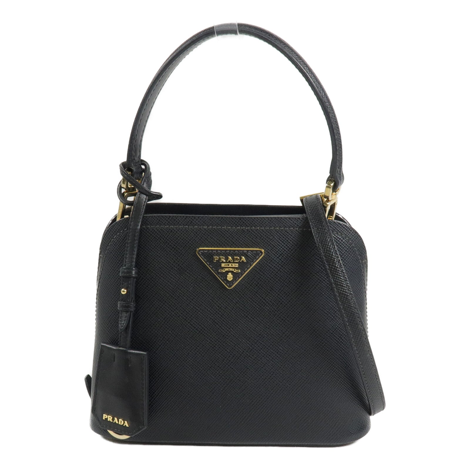 PRADA Saffiano皮革Matinee手挽肩背兩用袋