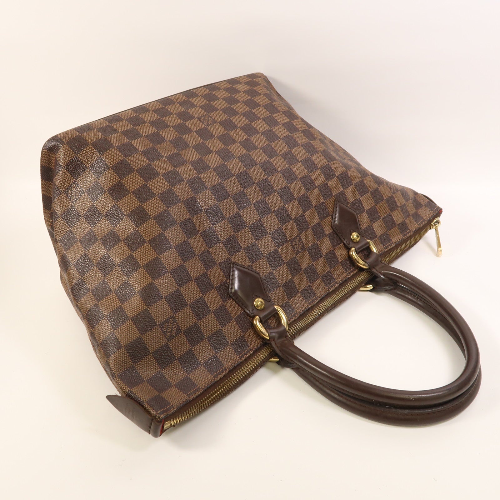 LOUIS VUITTON 【激減優惠】Damier Saleya MM金扣手挽袋