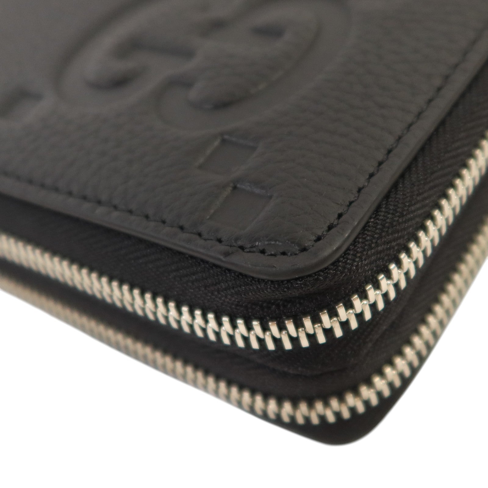 GUCCI 【激減優惠】牛皮皮革GG Travel Document Case銀扣手挽袋