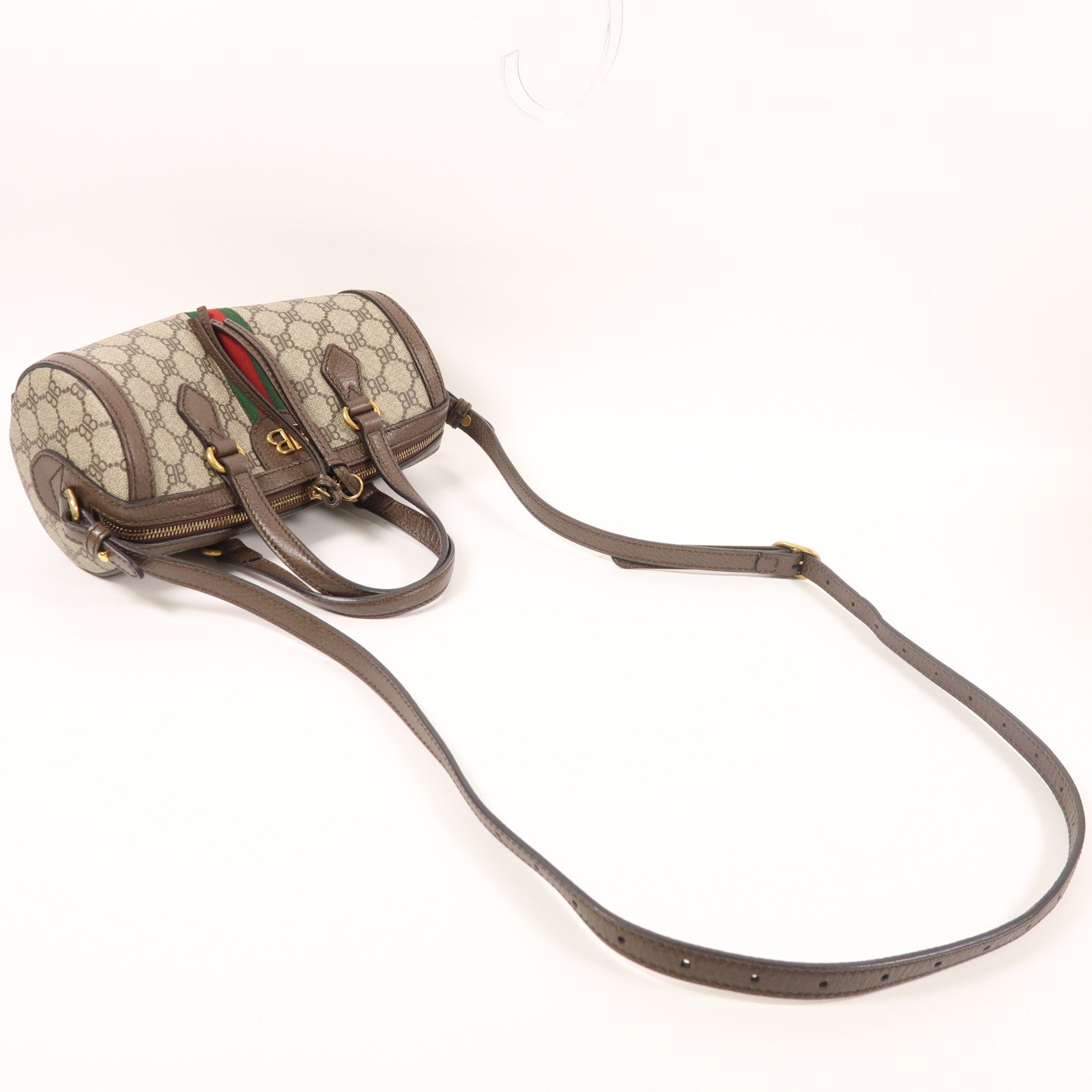 GUCCI GG GHW Balenciaga x Gucci Hacker Project 2 Way Bag 680123 Coated Canvas