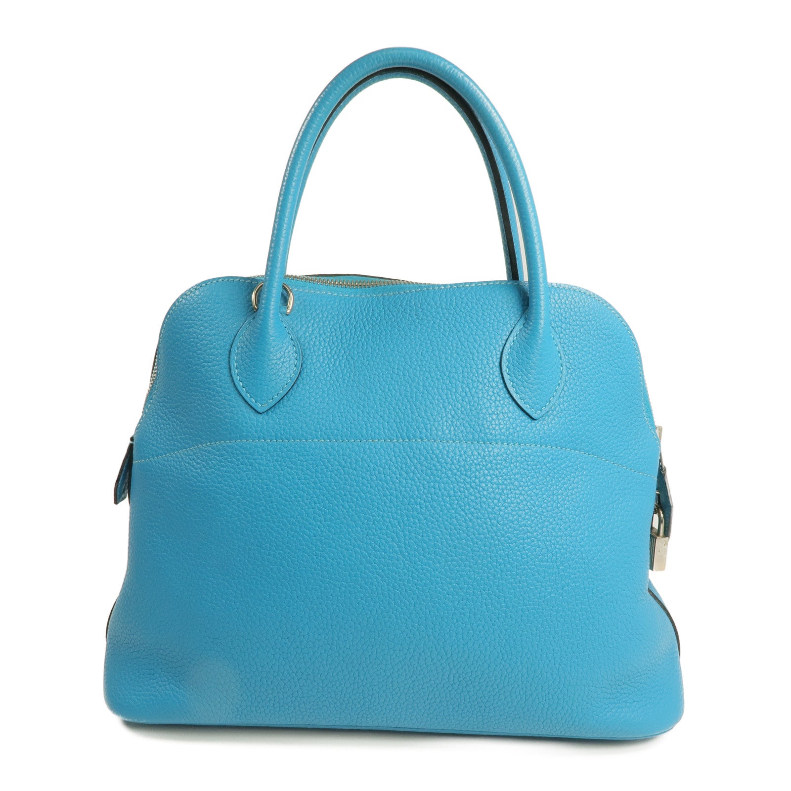 HERMES Clemence皮革Bolide 31銀扣手挽袋