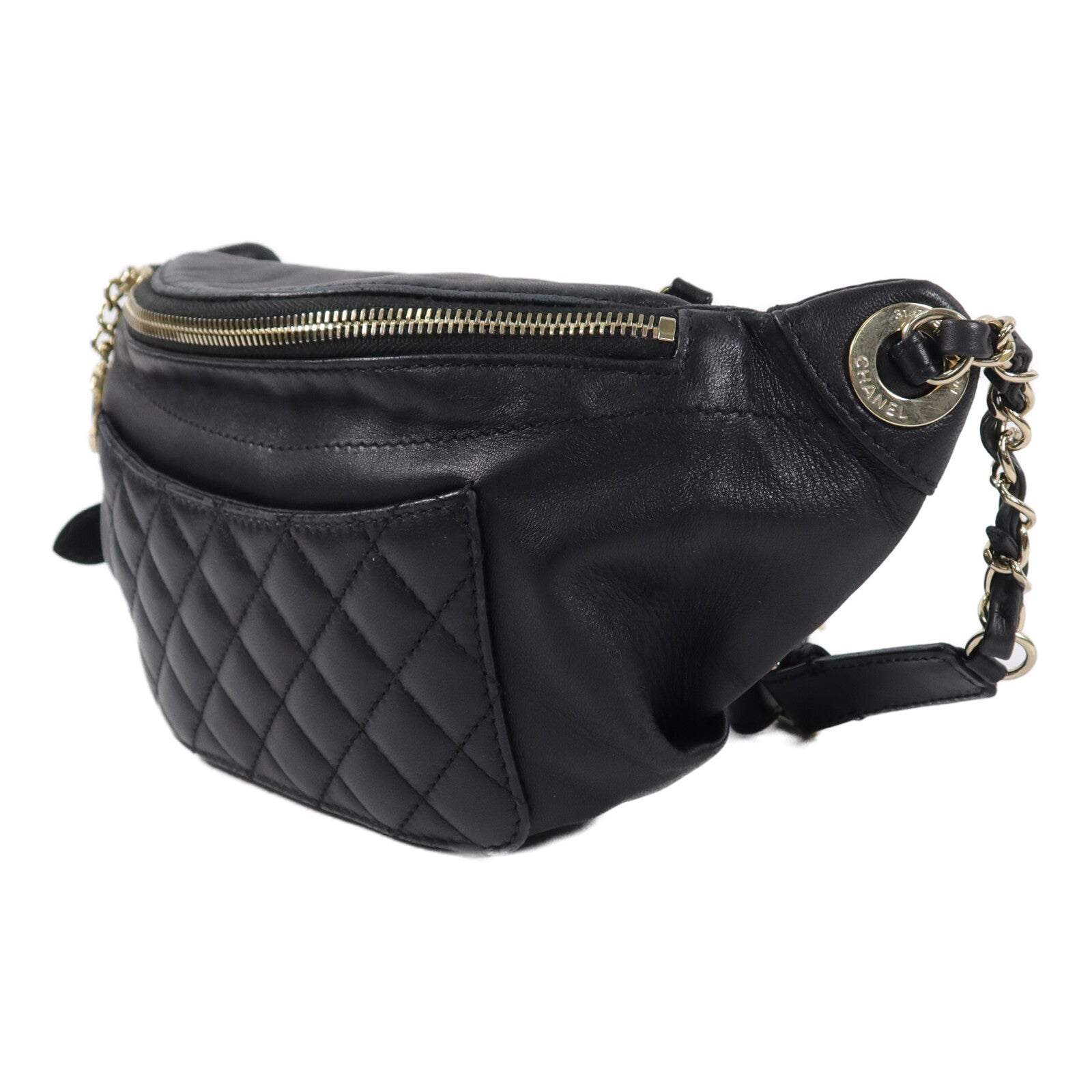 CHANEL 羊皮皮革Waist Bag腰包