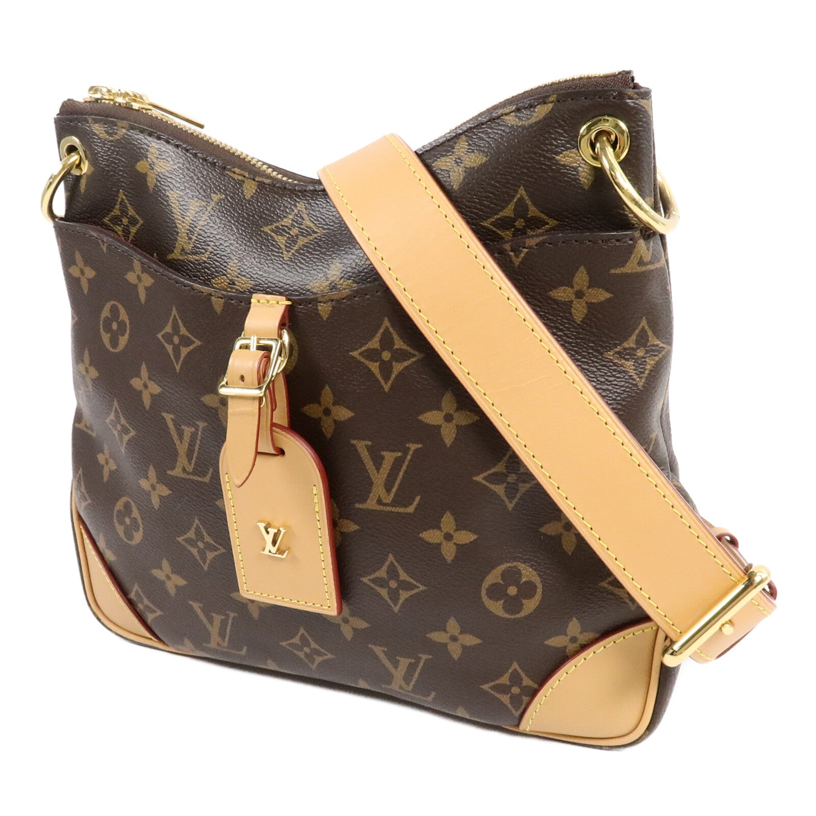 LOUIS VUITTON Monogram Odeon PM金扣肩背袋