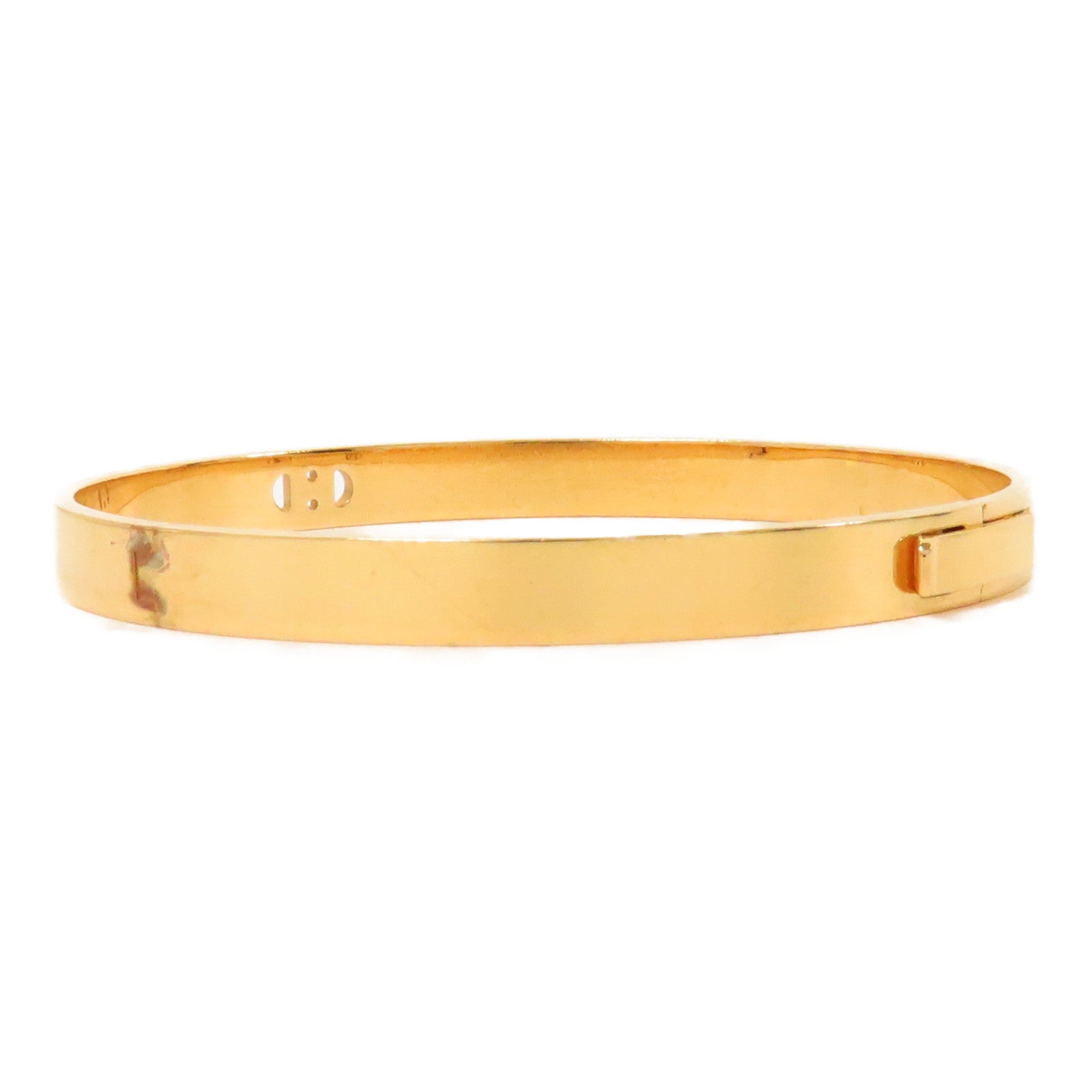 HERMES 【激減優惠】18K黃金H D Ancre Bracelet手鐲金色