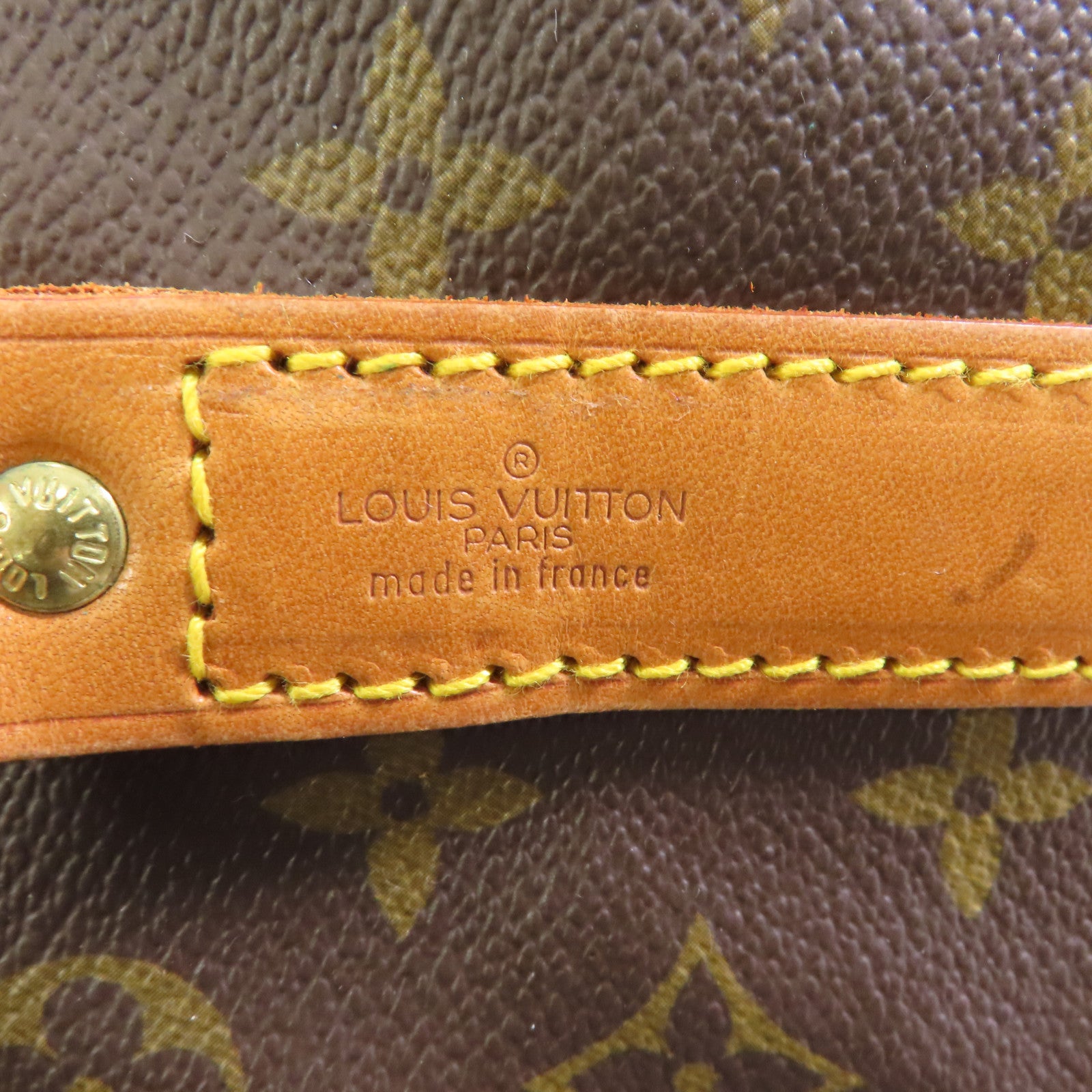 LOUIS VUITTON Monogram Keepall Bandouliere 50金扣波士顿包手挽肩背兩用袋棕色