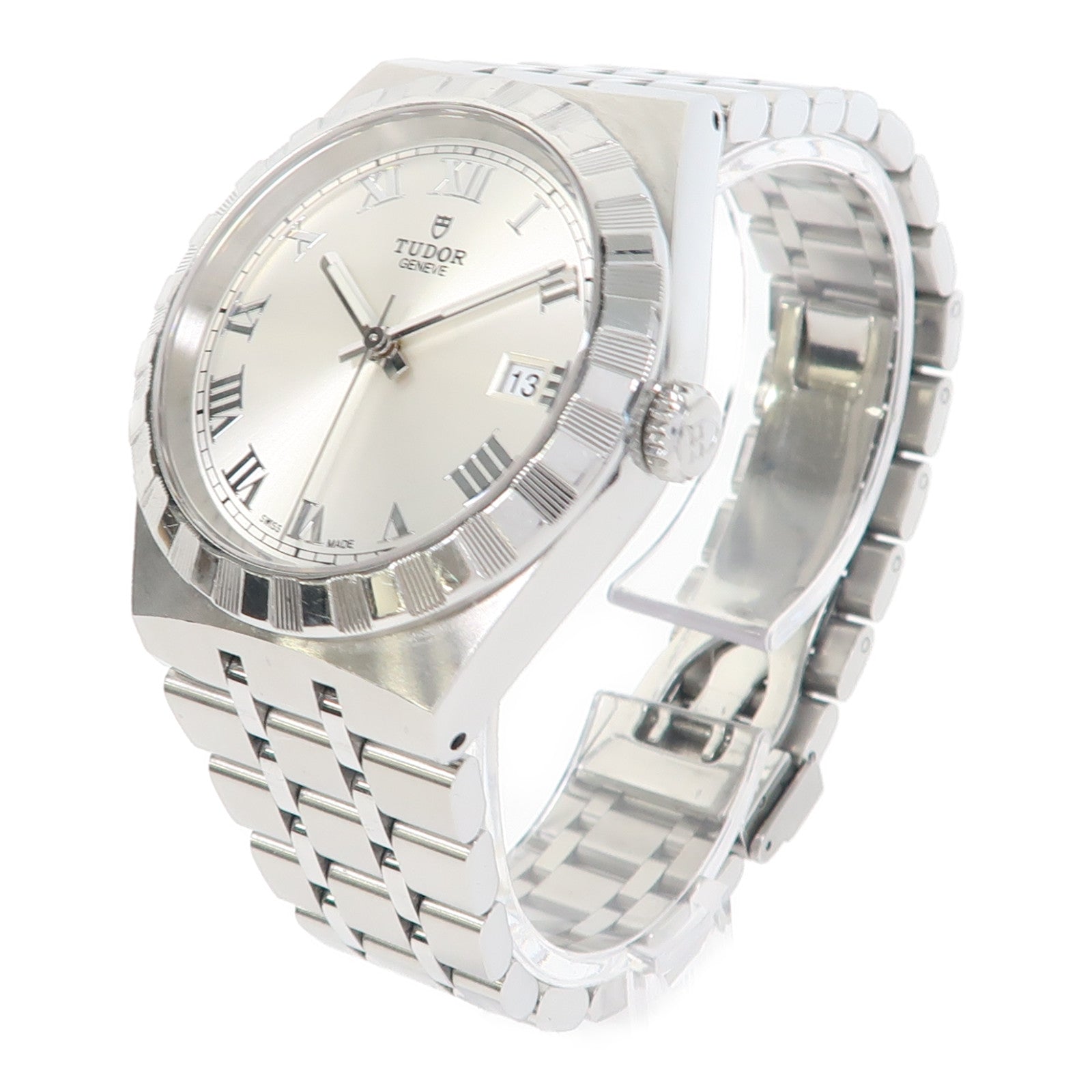 TUDOR Todor Royal不鏽鋼手錶自動機芯銀色