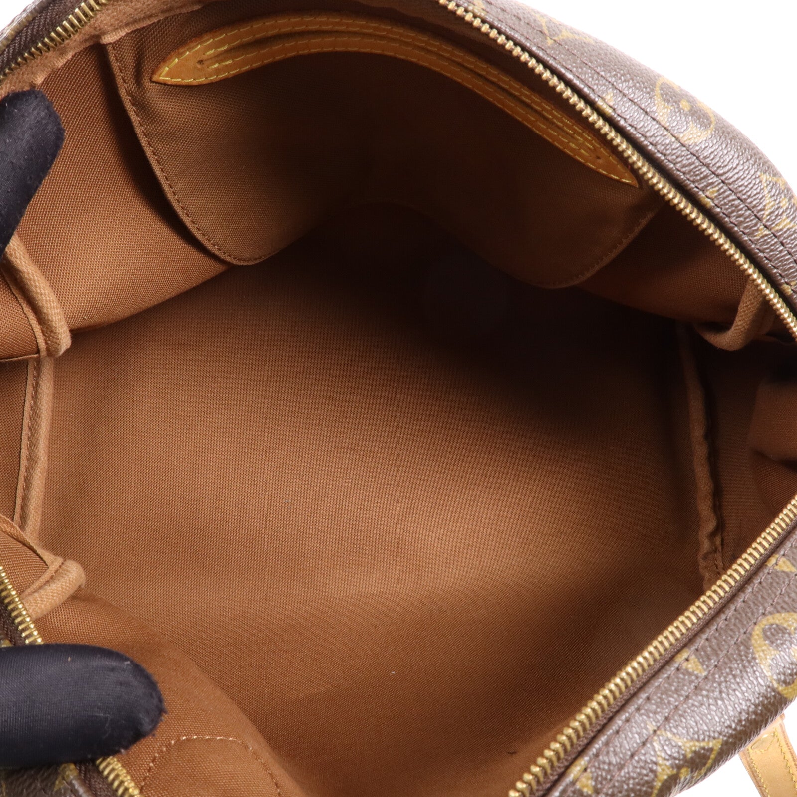 LOUIS VUITTON Monogram Montorgueil PM金扣肩背袋棕色