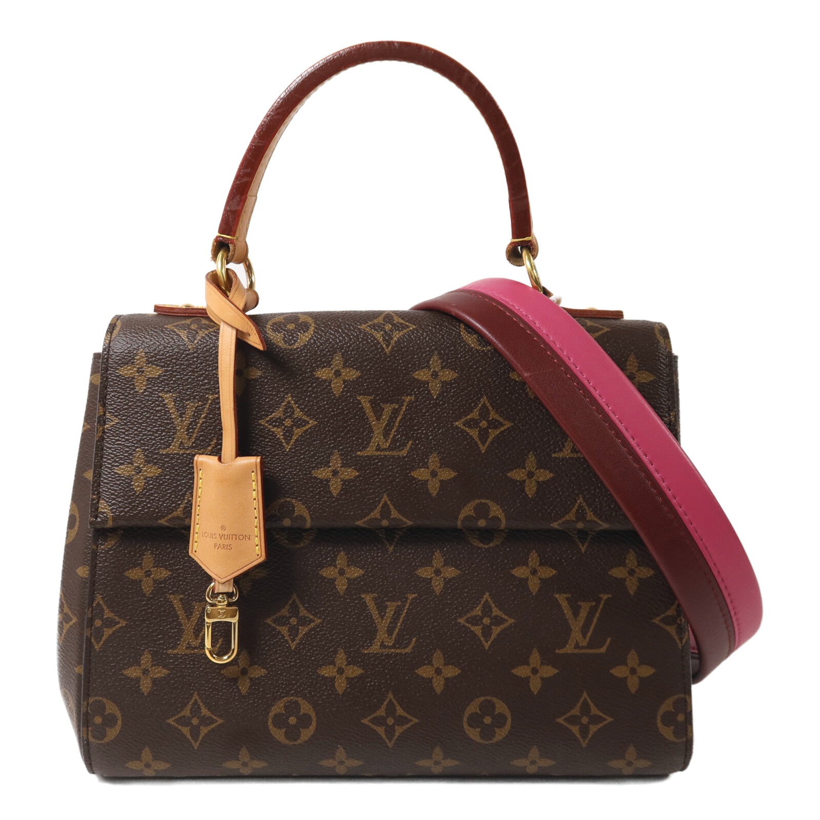 LOUIS VUITTON Monogram Cluny BB手挽肩背兩用袋