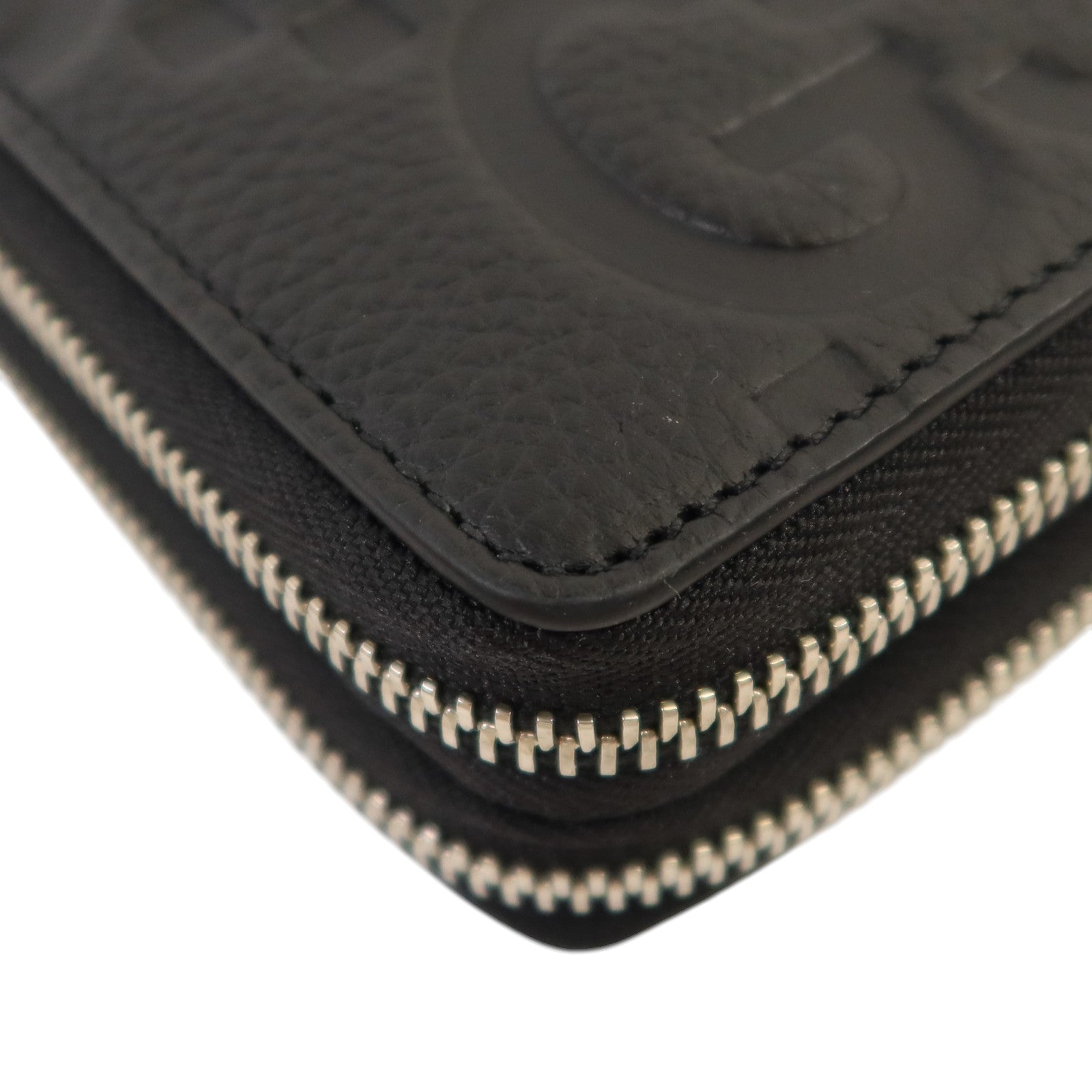 GUCCI 【激減優惠】牛皮皮革GG Travel Document Case銀扣手挽袋