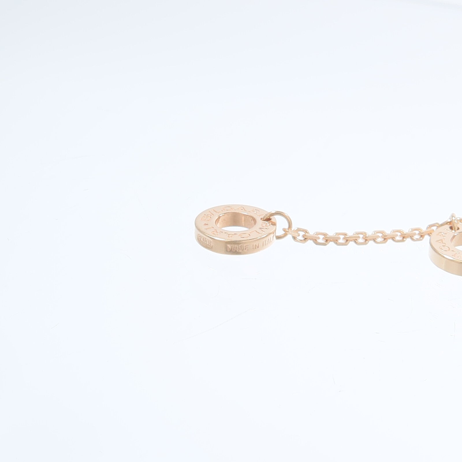 BVLGARI 18K玫瑰金Divas Dream Necklace珍珠母貝/鑽石項鍊