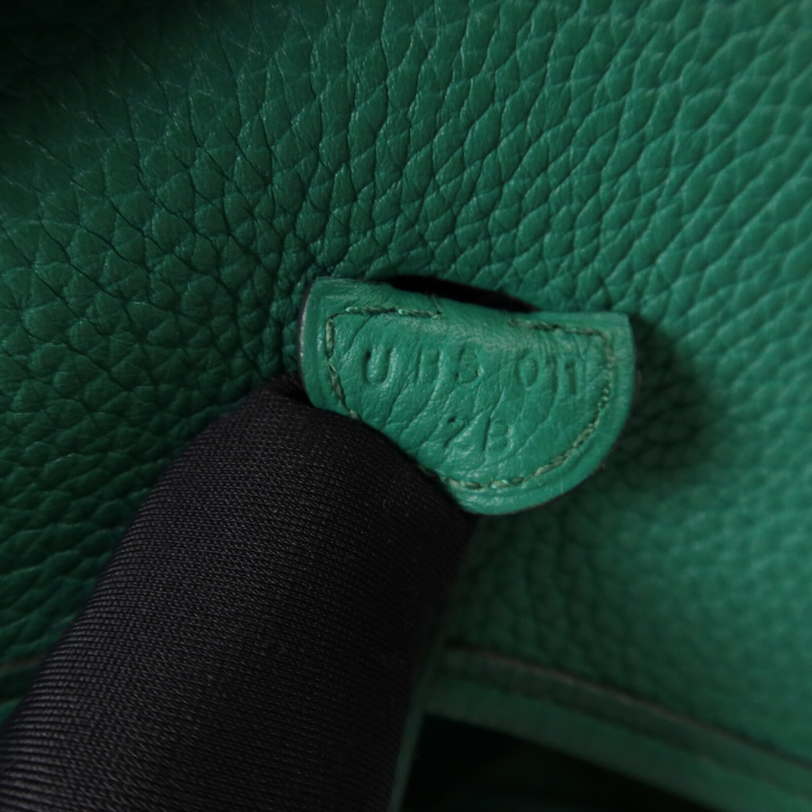 HERMES Clemence皮革Evelyne TPM肩背袋Vert Jade